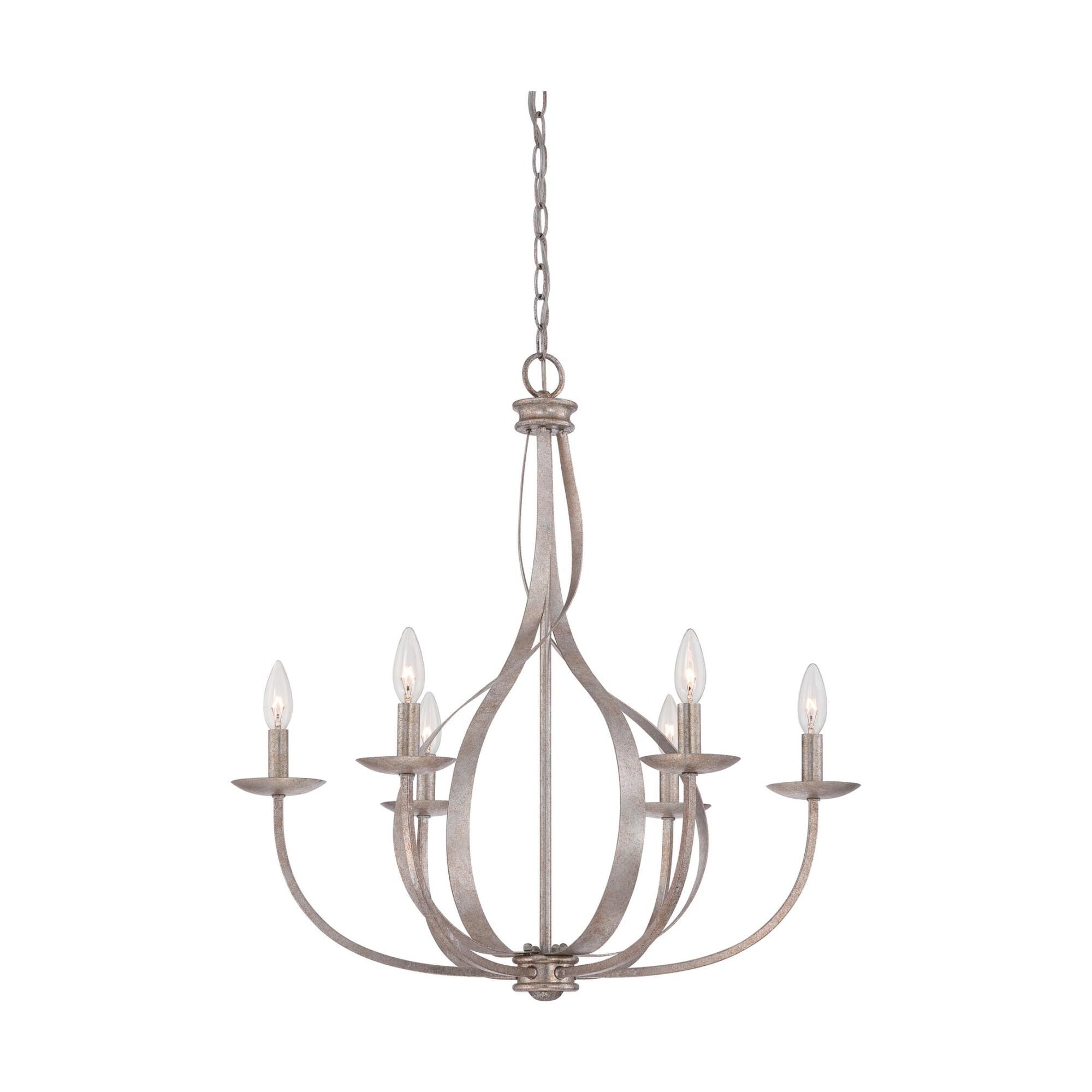 Serenity 26 Inch 6 Light Chandelier by Quoizel