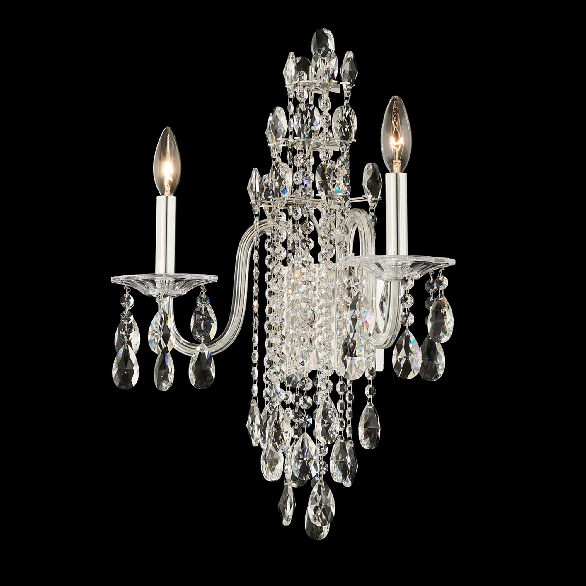 Shown in Silver finish and Clear Radiance crystal