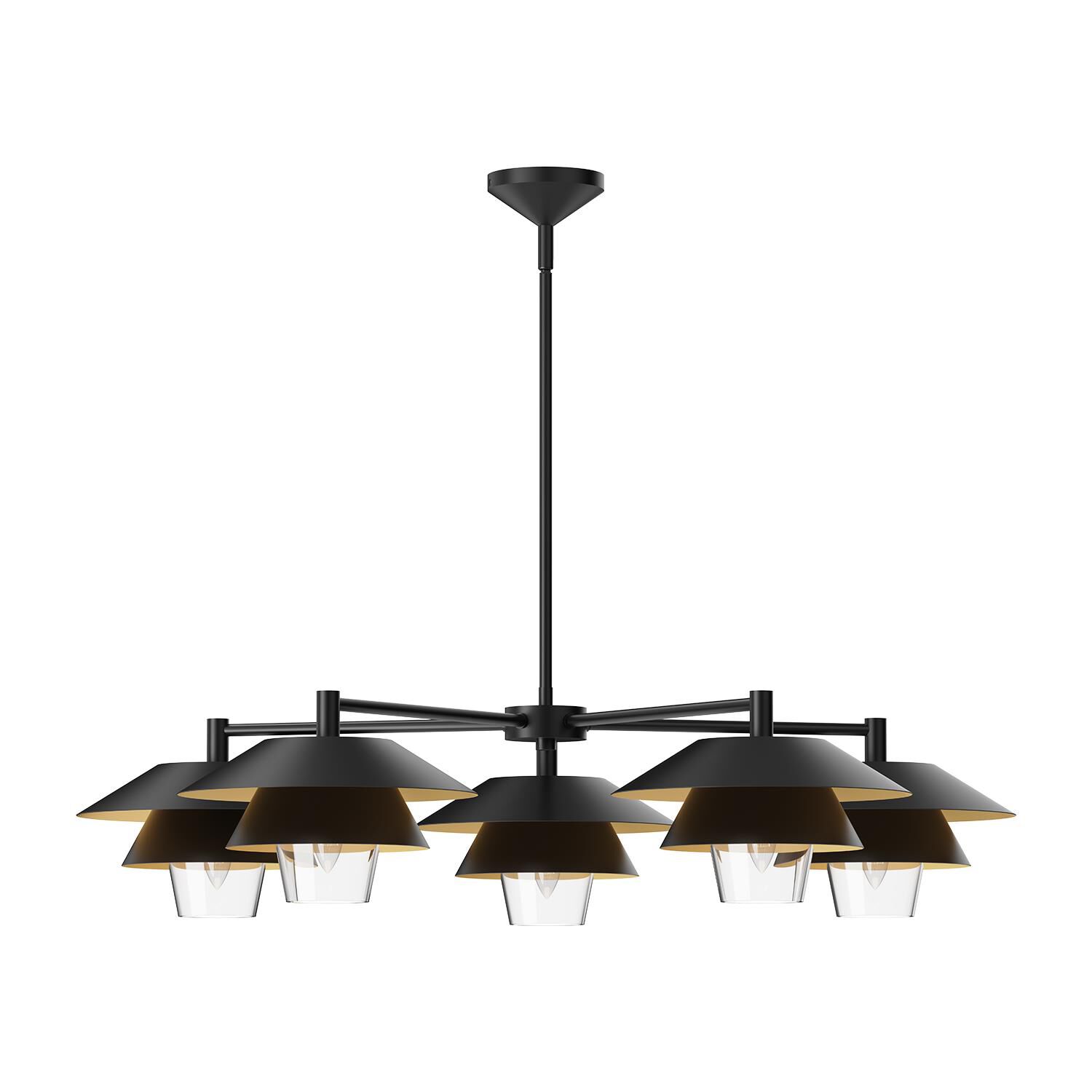 Tetsu 38 Inch 5 Light Chandelier by Alora Mood