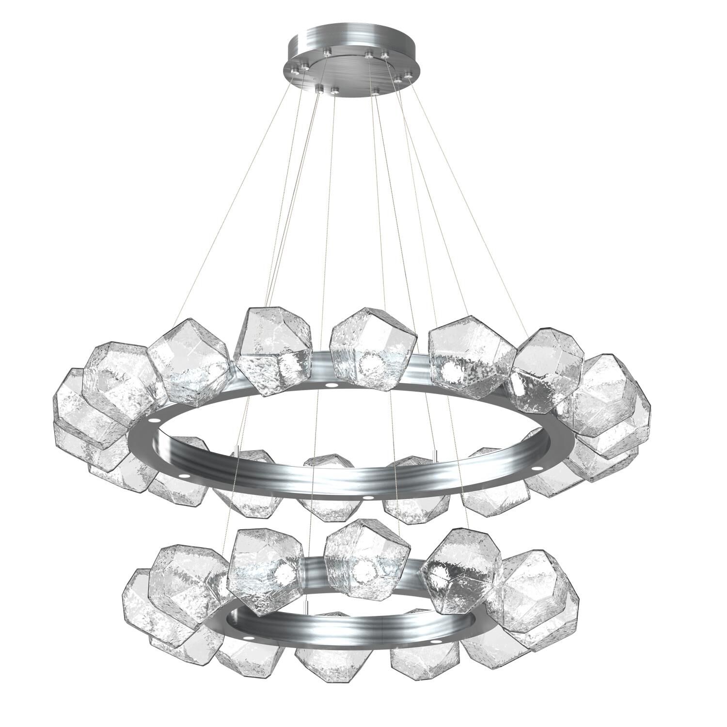 Shown in Classic Silver finish and Clear glass