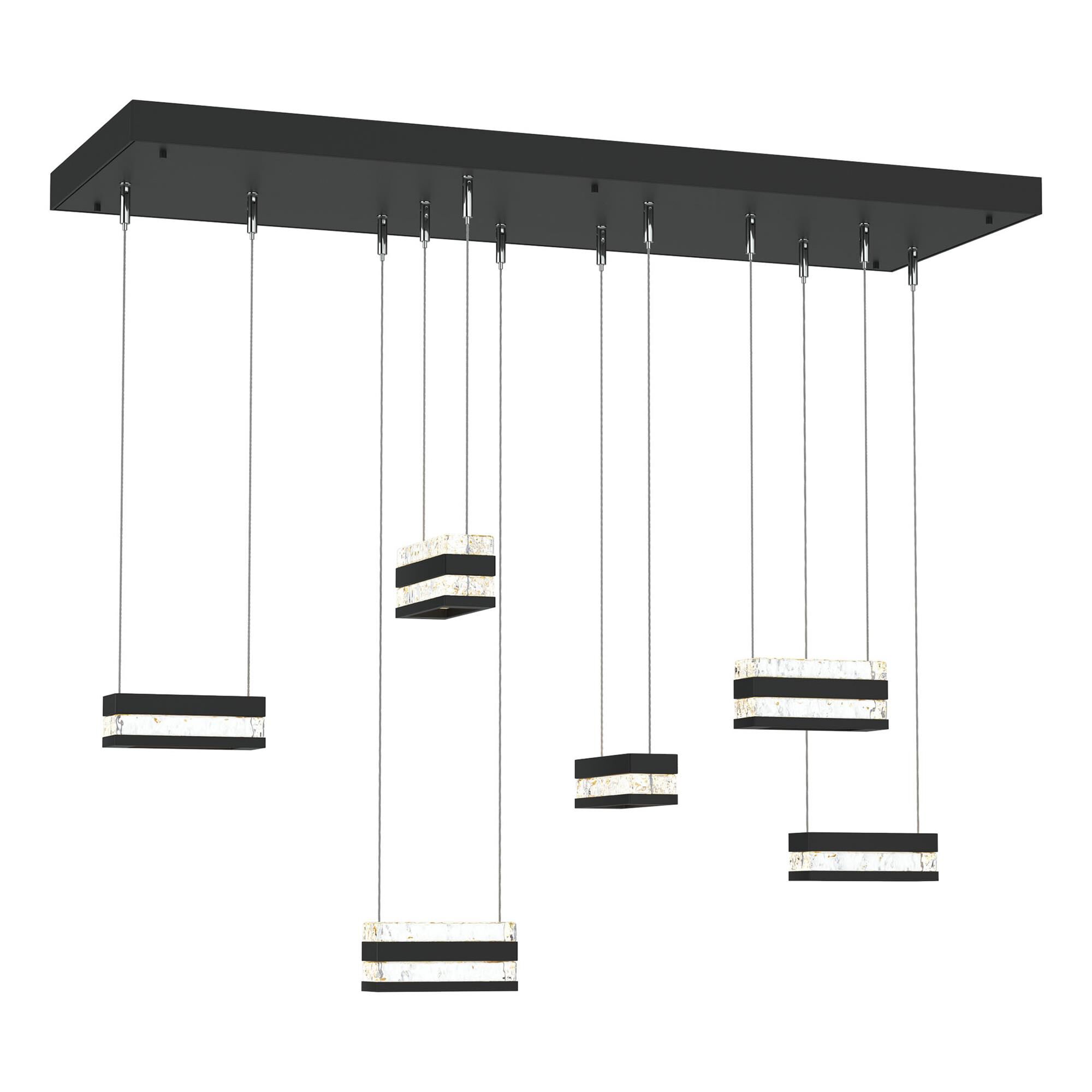Shown in Black finish and Clear glass