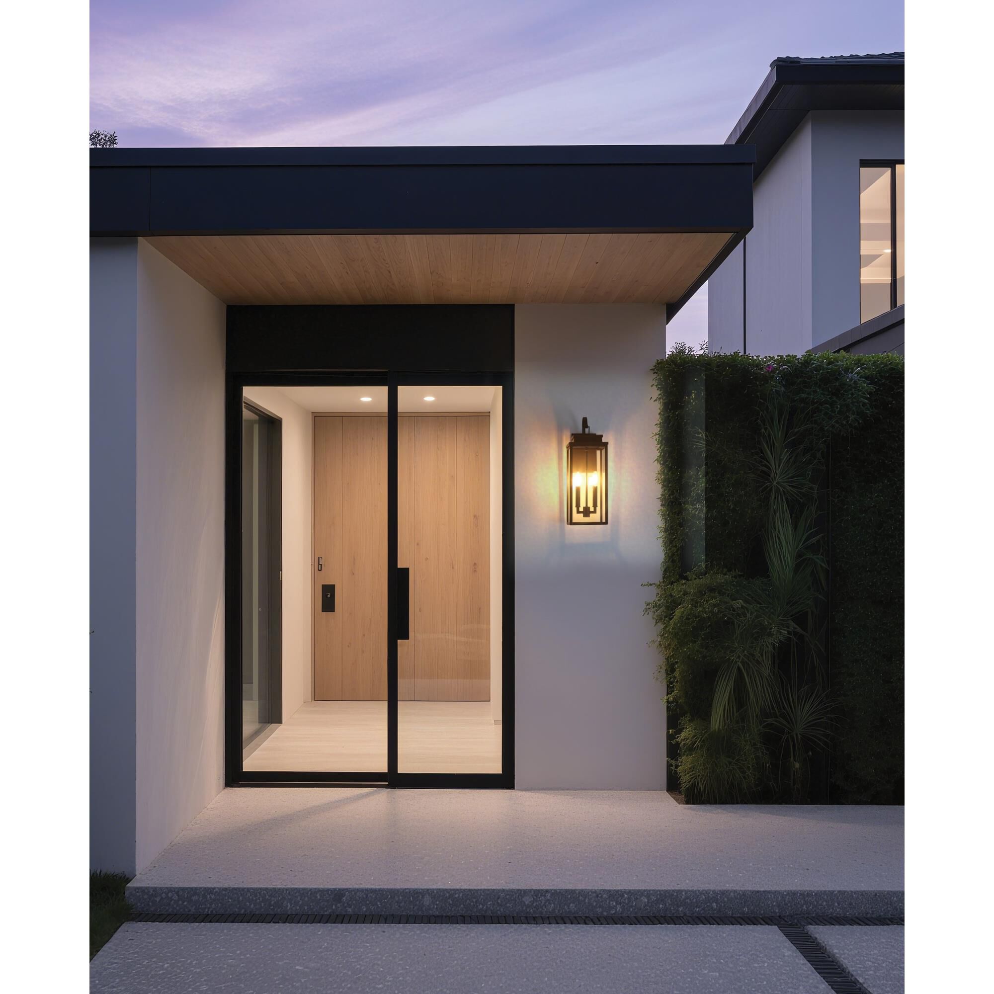 Shown in Dark Bronze finish and Clear glass