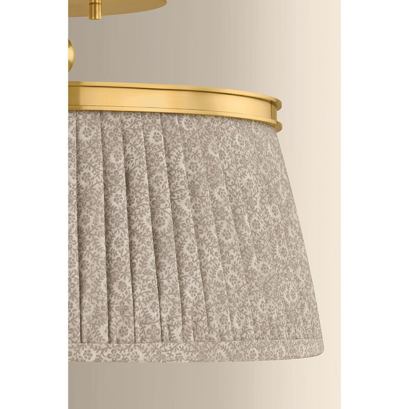 Valeria 16 Inch Semi Flush Mount by Hudson Valley Lighting