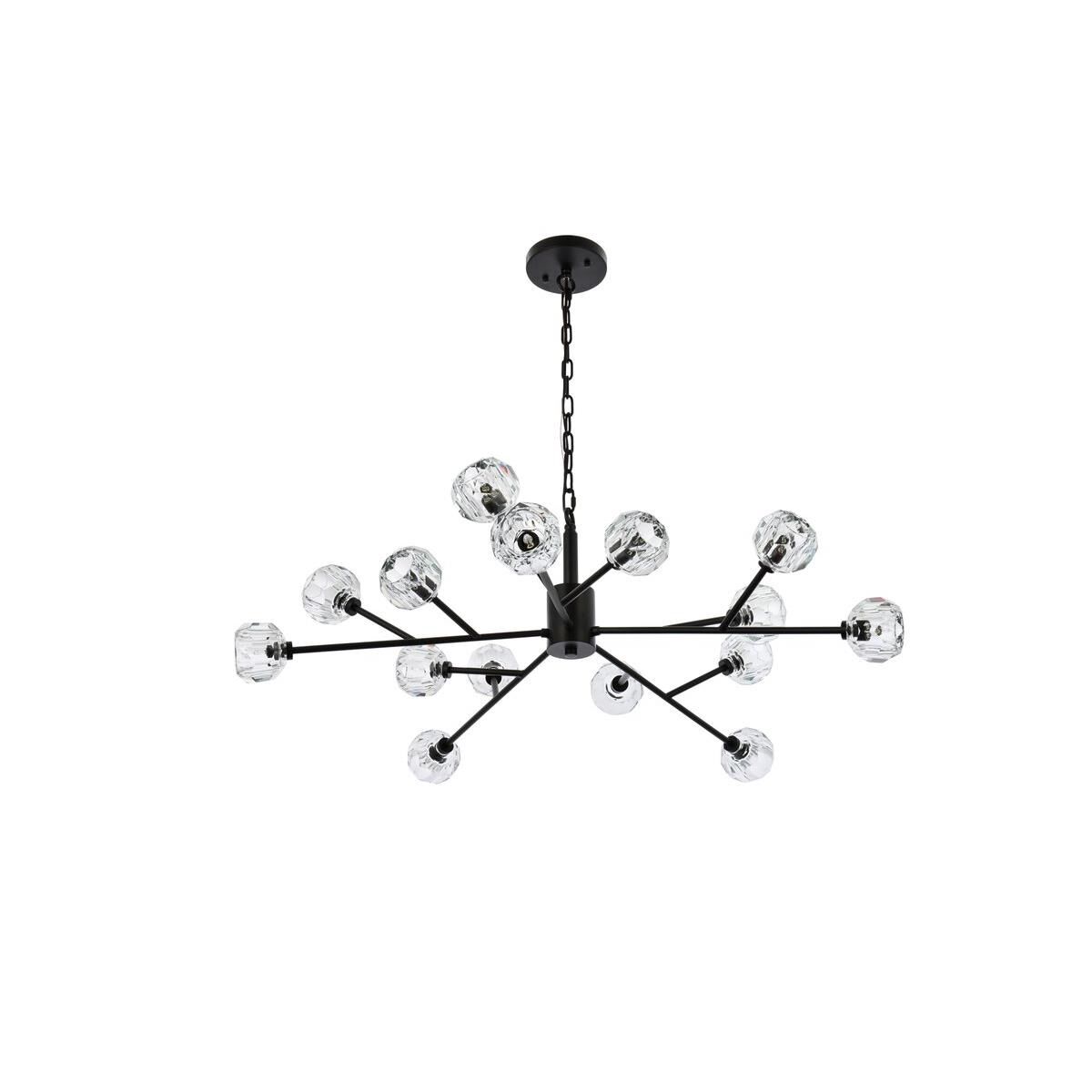 Graham 42 Inch 15 Light LED Chandelier by Elegant Lighting