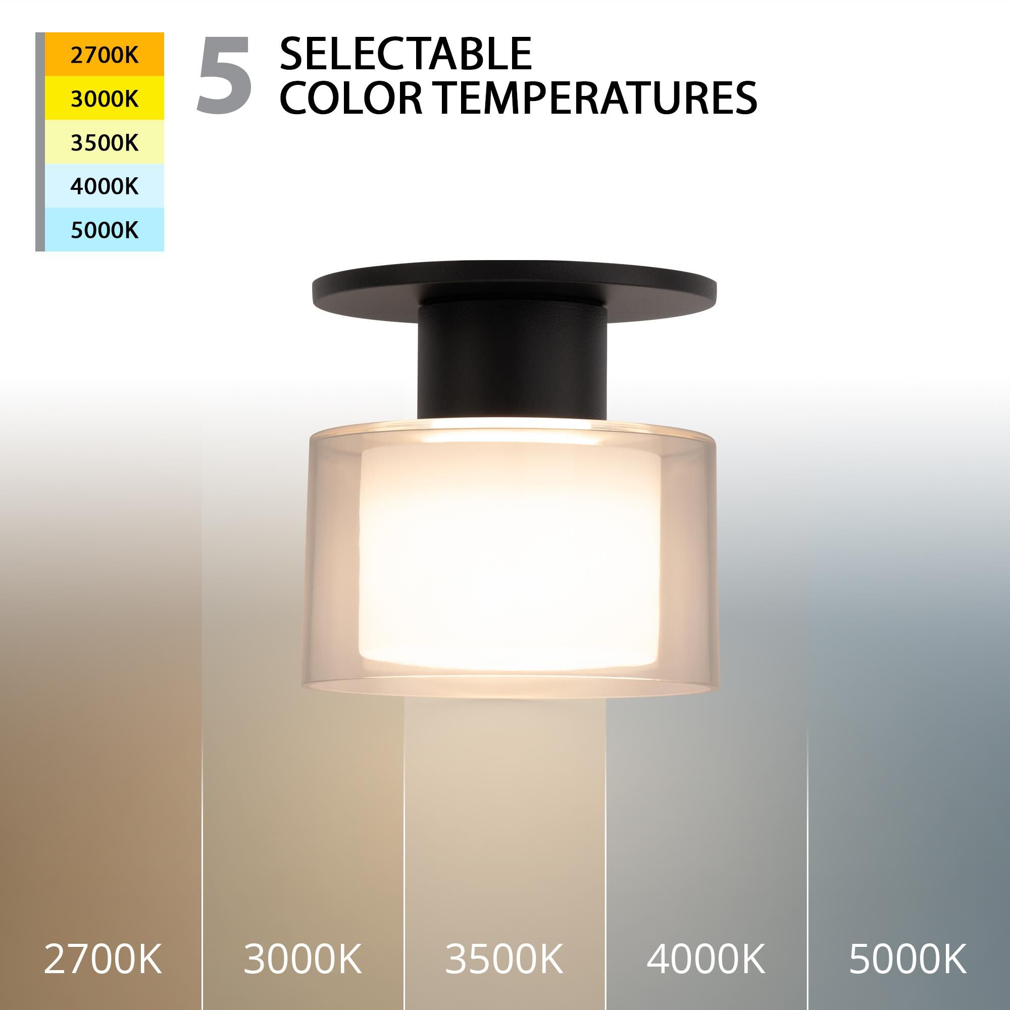 Twist-N-Lite 5 Inch Semi Flush Mount by WAC Lighting