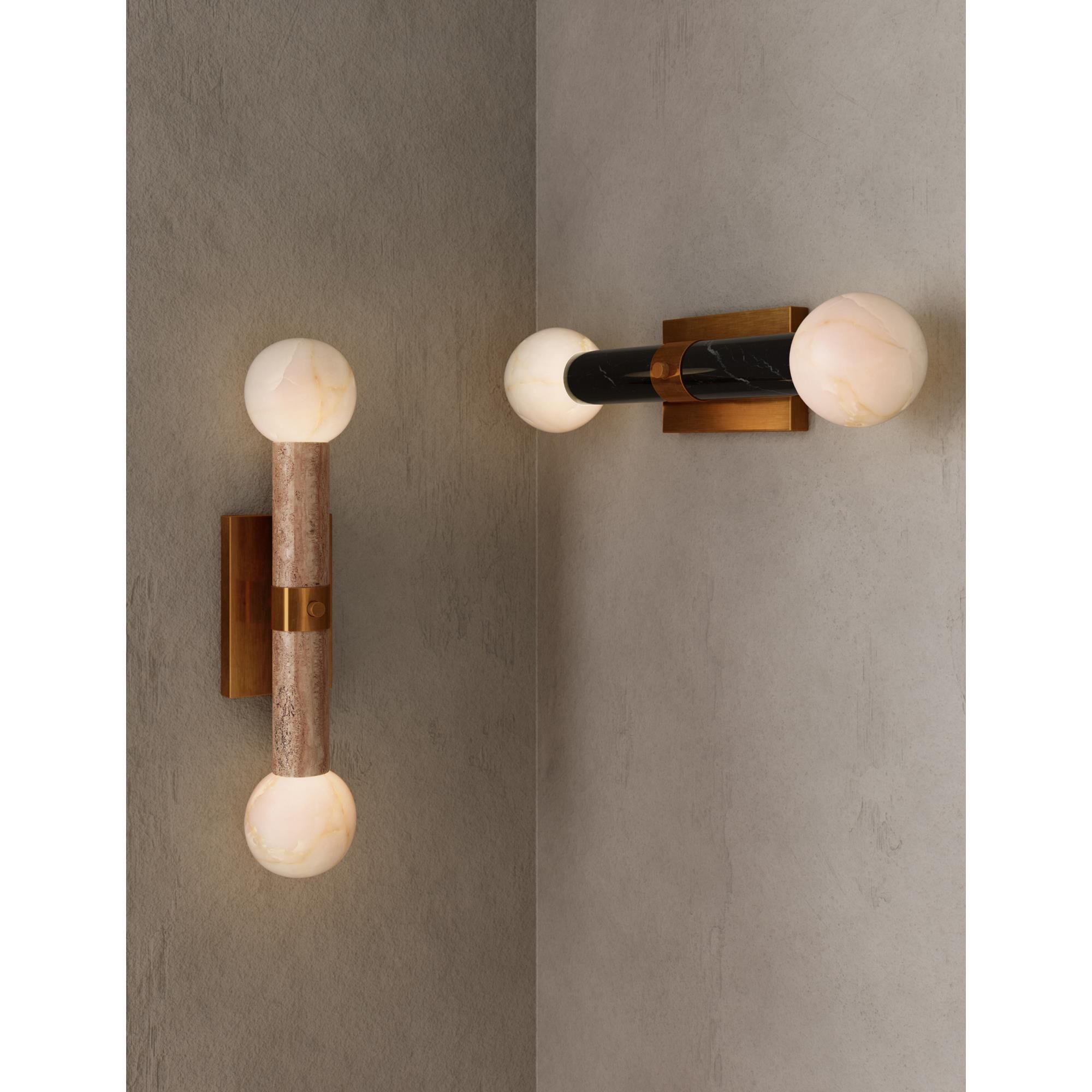 Shown in Beige, Antique Brass and White finish