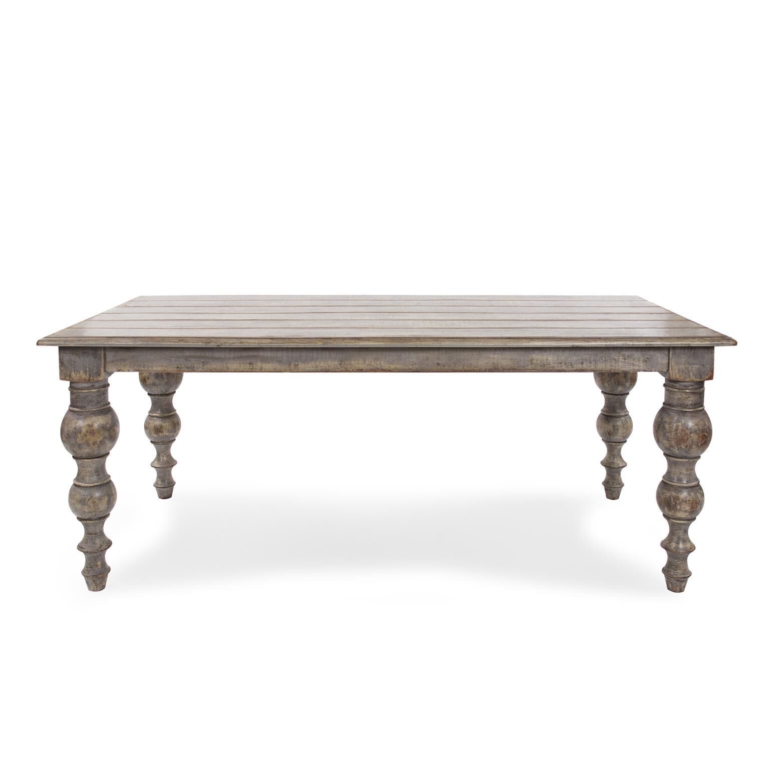 Distressed Farm House Dining Table by Howard Elliott Collection