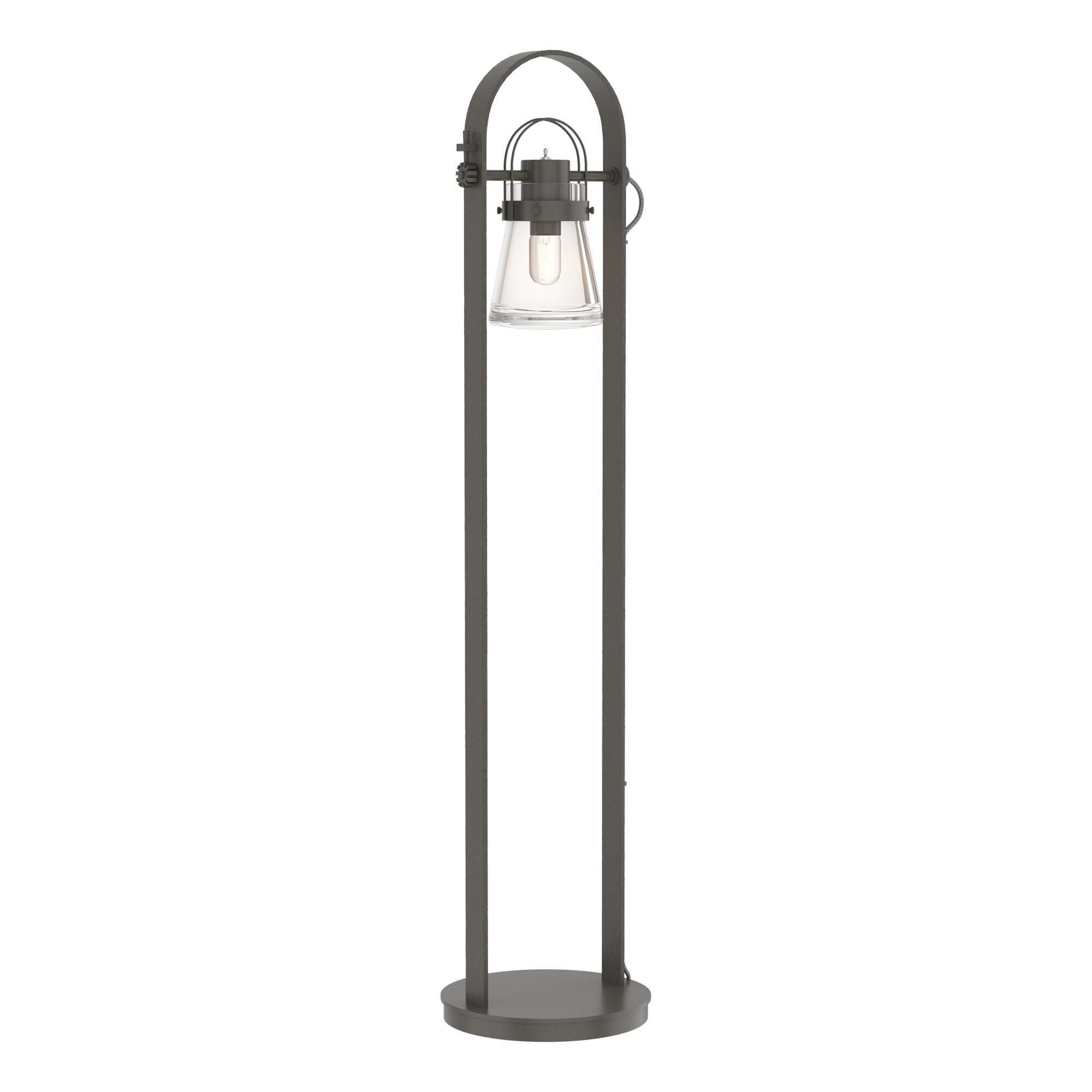 Shown in Dark Smoke finish and Clear glass
