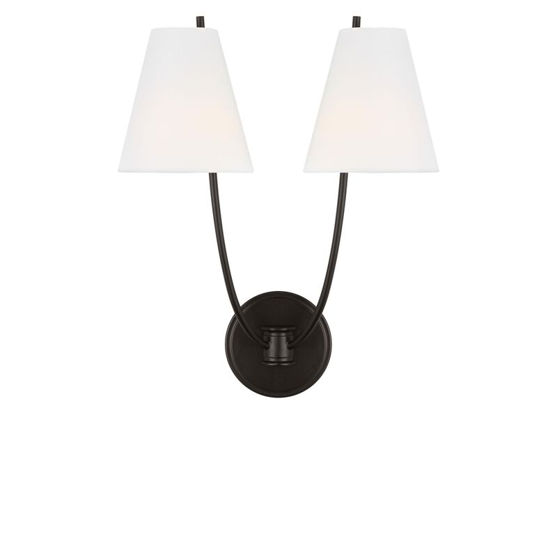 Chapman & Myers Marina 18 Inch 2 Light Wall Sconce by Visual Comfort Studio