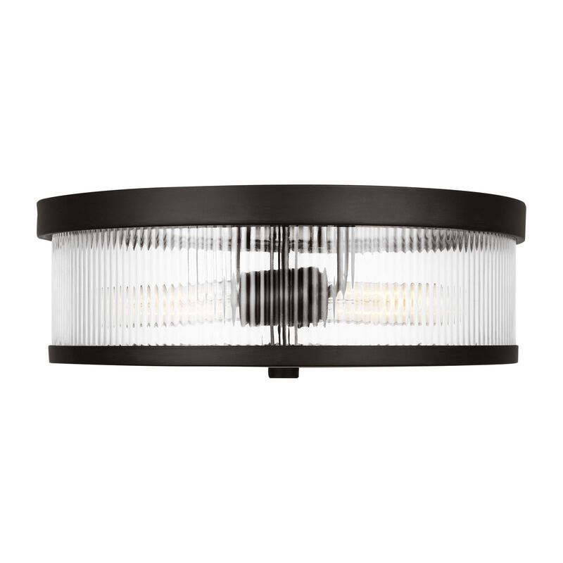Chapman & Myers Geneva 14 Inch 2 Light Flush Mount by Visual Comfort Studio