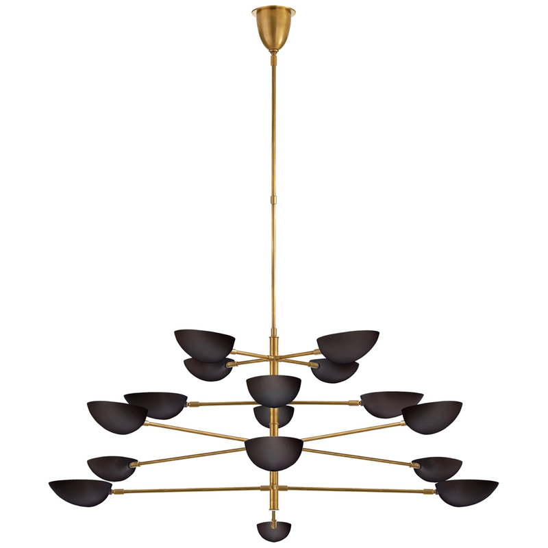 AERIN Graphic 73 Inch 16 Light Chandelier by Visual Comfort Signature Collection