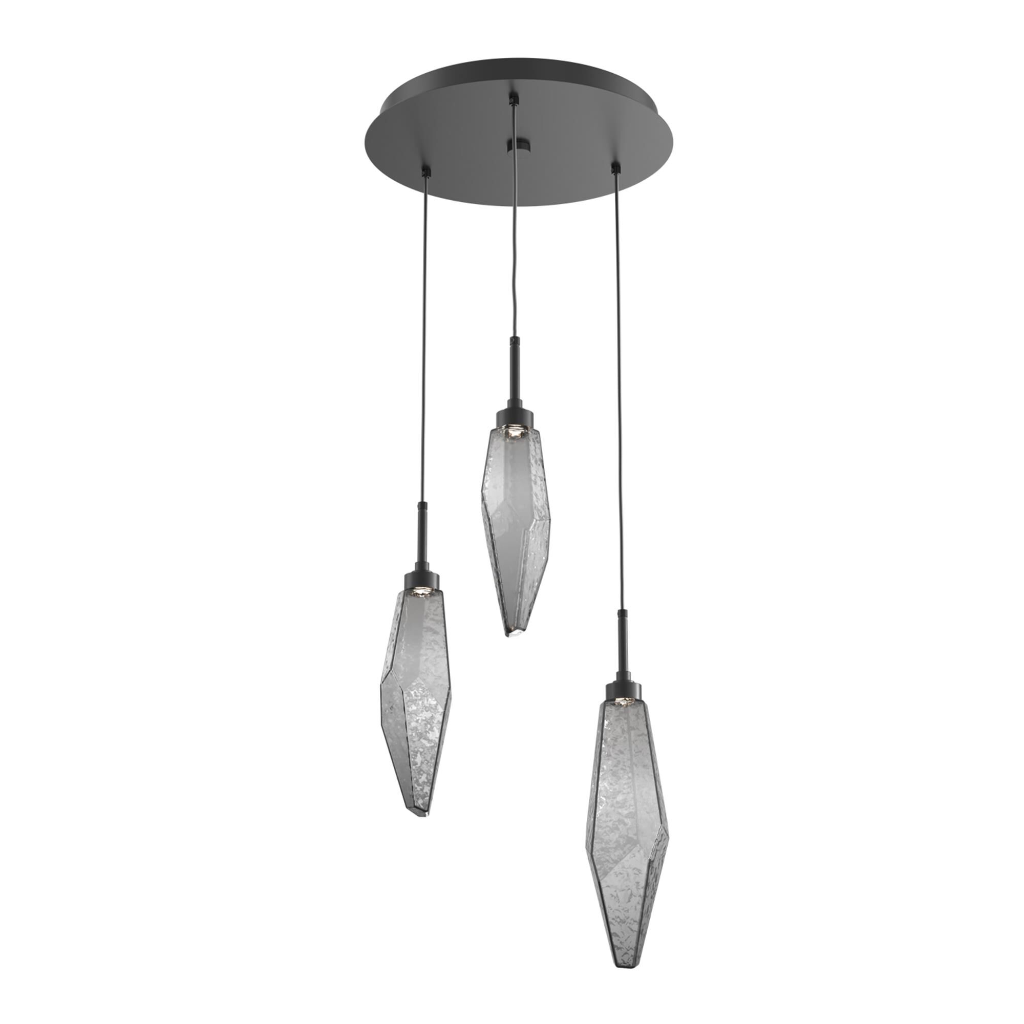 Shown in Matte Black finish and Chilled Smoke glass