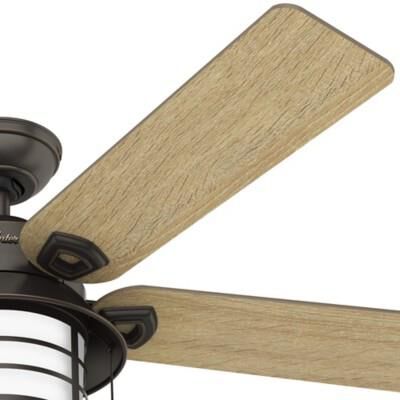 Key Biscayne 54 Inch Ceiling Fan with Light Kit by Hunter Fan