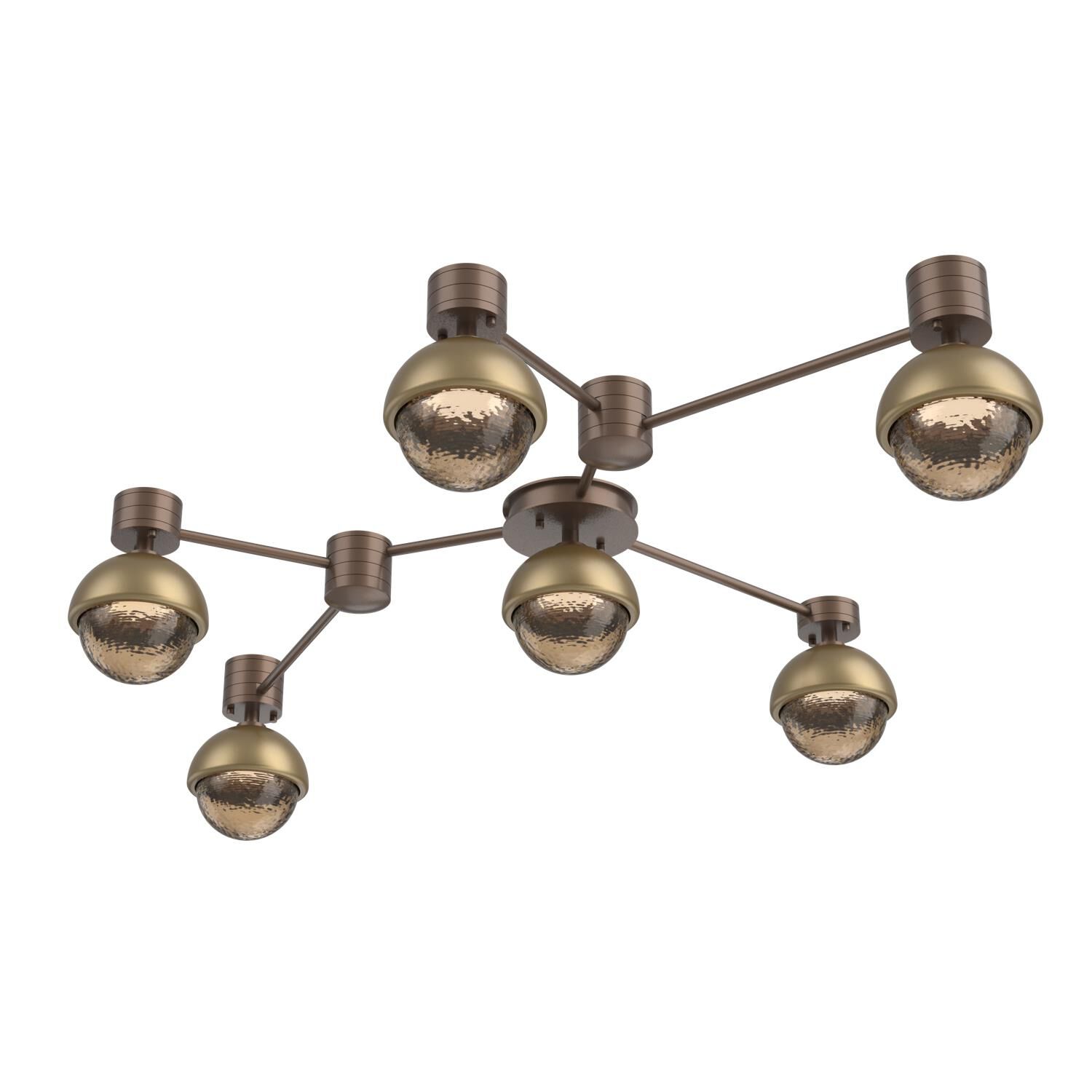 Levi Wilson Cabochon 41 Inch Flush Mount by Hammerton Studio