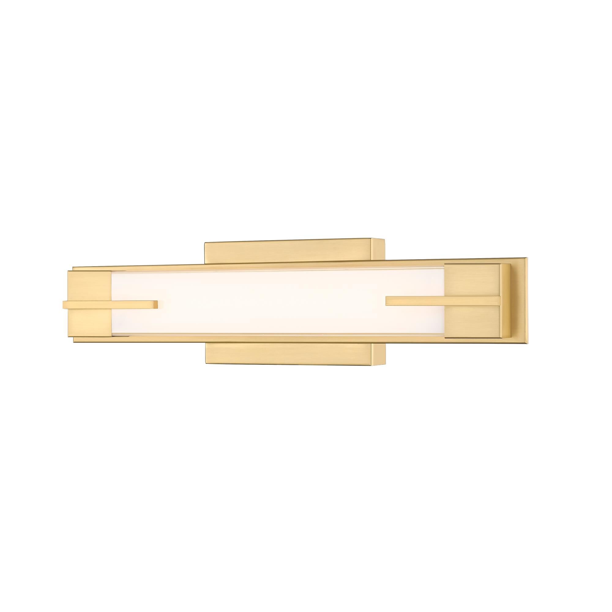 Shown in Modern Gold finish and Gloss Opal glass and Gloss Opal shade