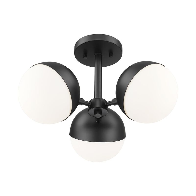 Realm Sphere 17 Inch 3 Light Semi Flush Mount by Z-Lite
