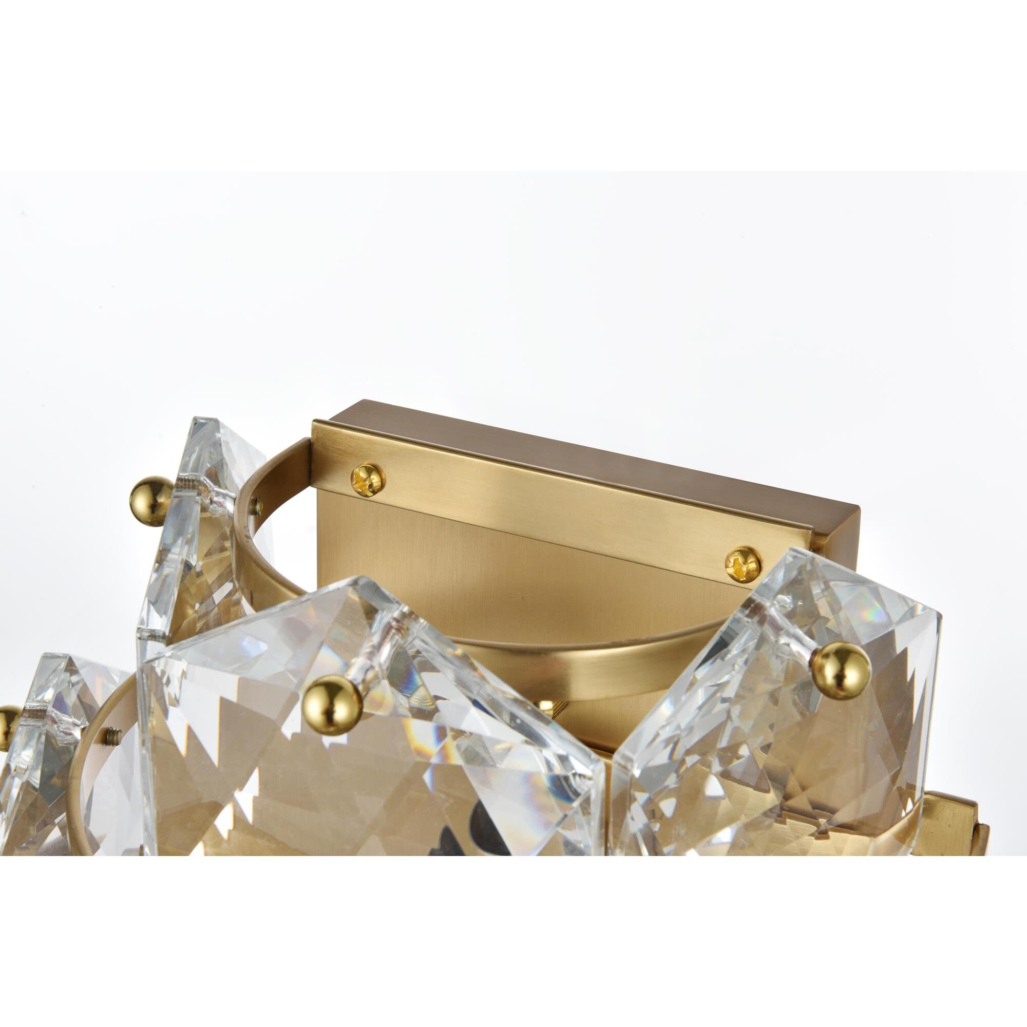 Shown in Satin Gold  finish and Rc crystal and Clear glass