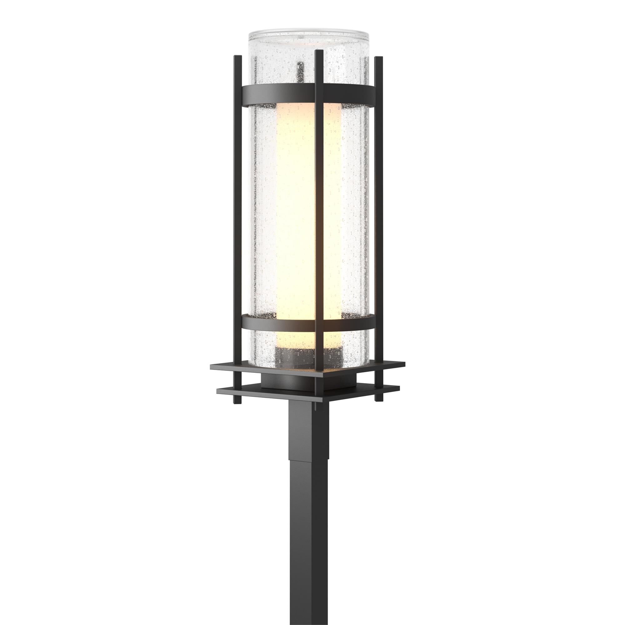 Shown in Coastal Black finish and Opal And Seeded glass