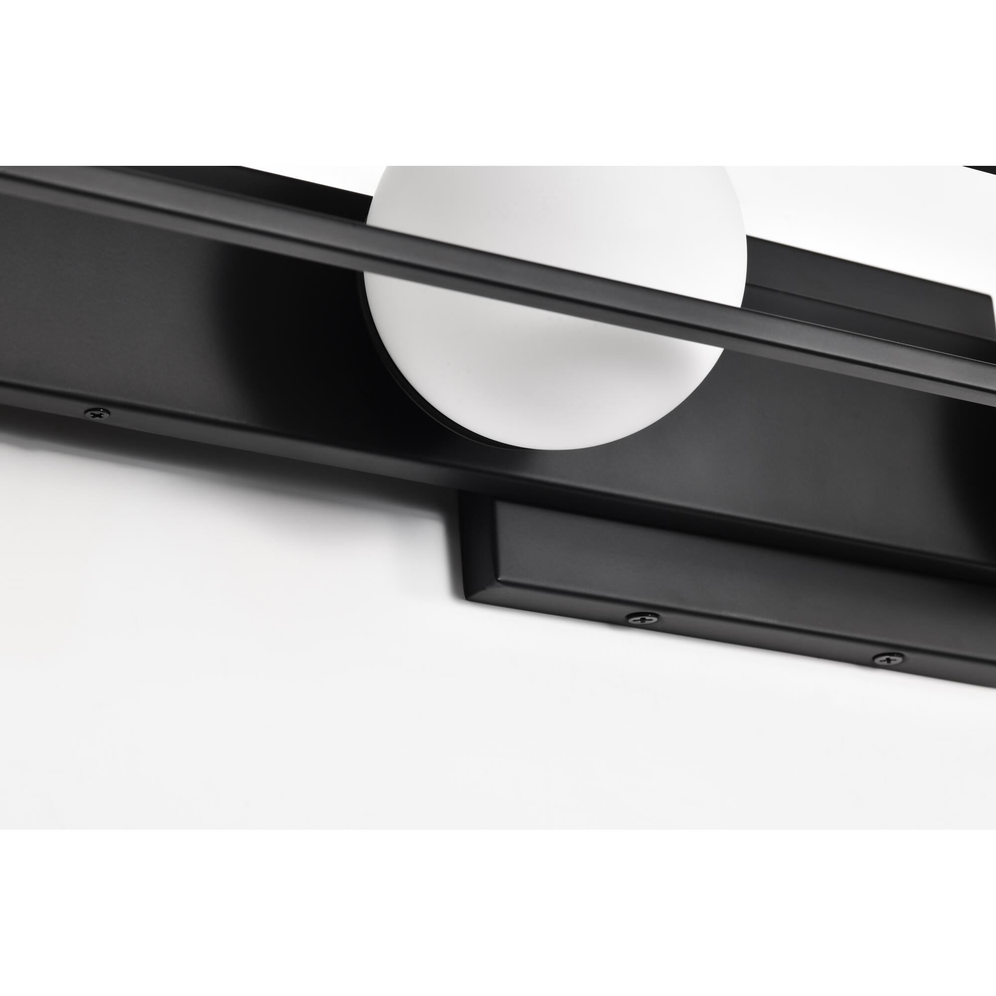 Shown in Matte Black finish and Frost glass