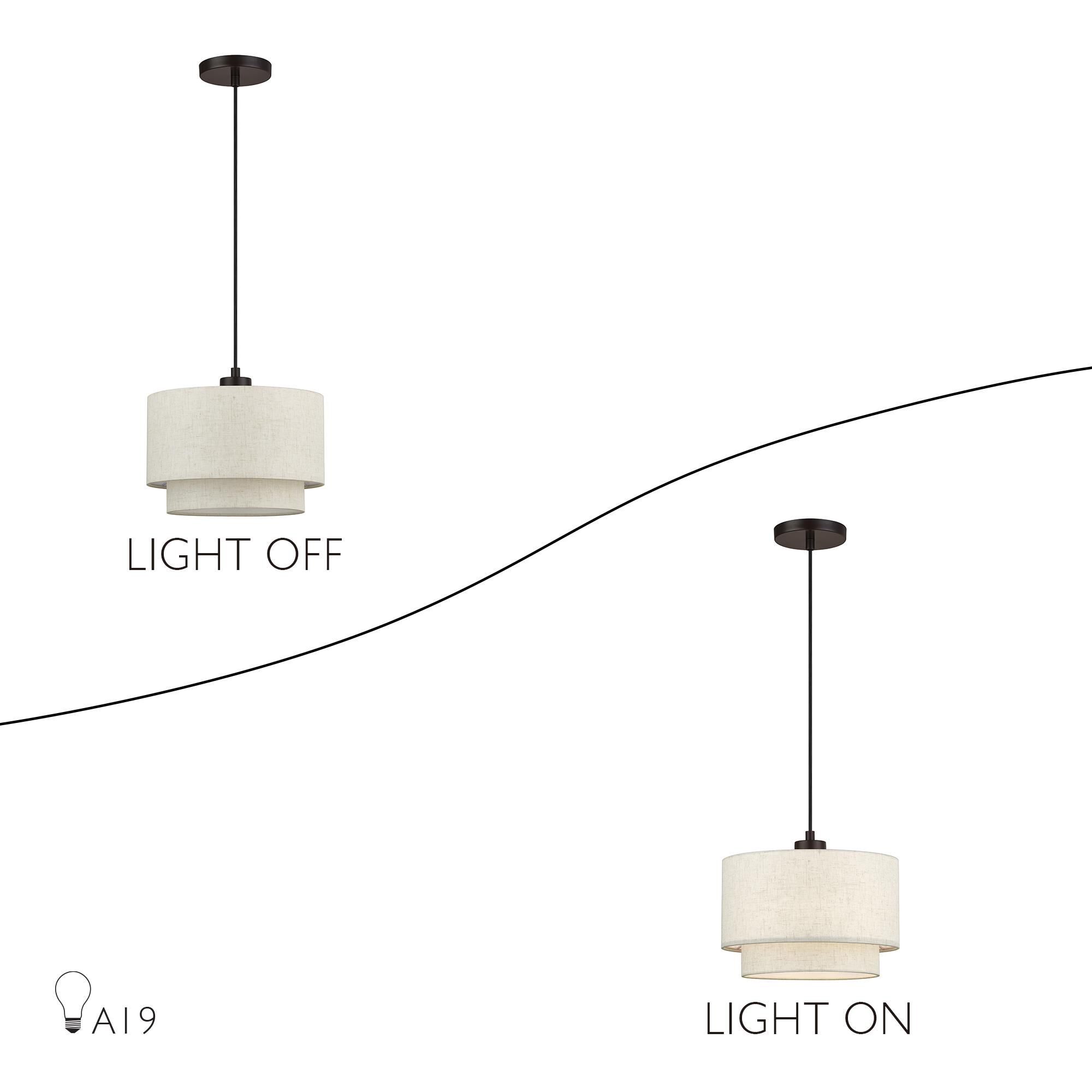 Manorwood 12 Inch Mini Pendant by Livex Lighting