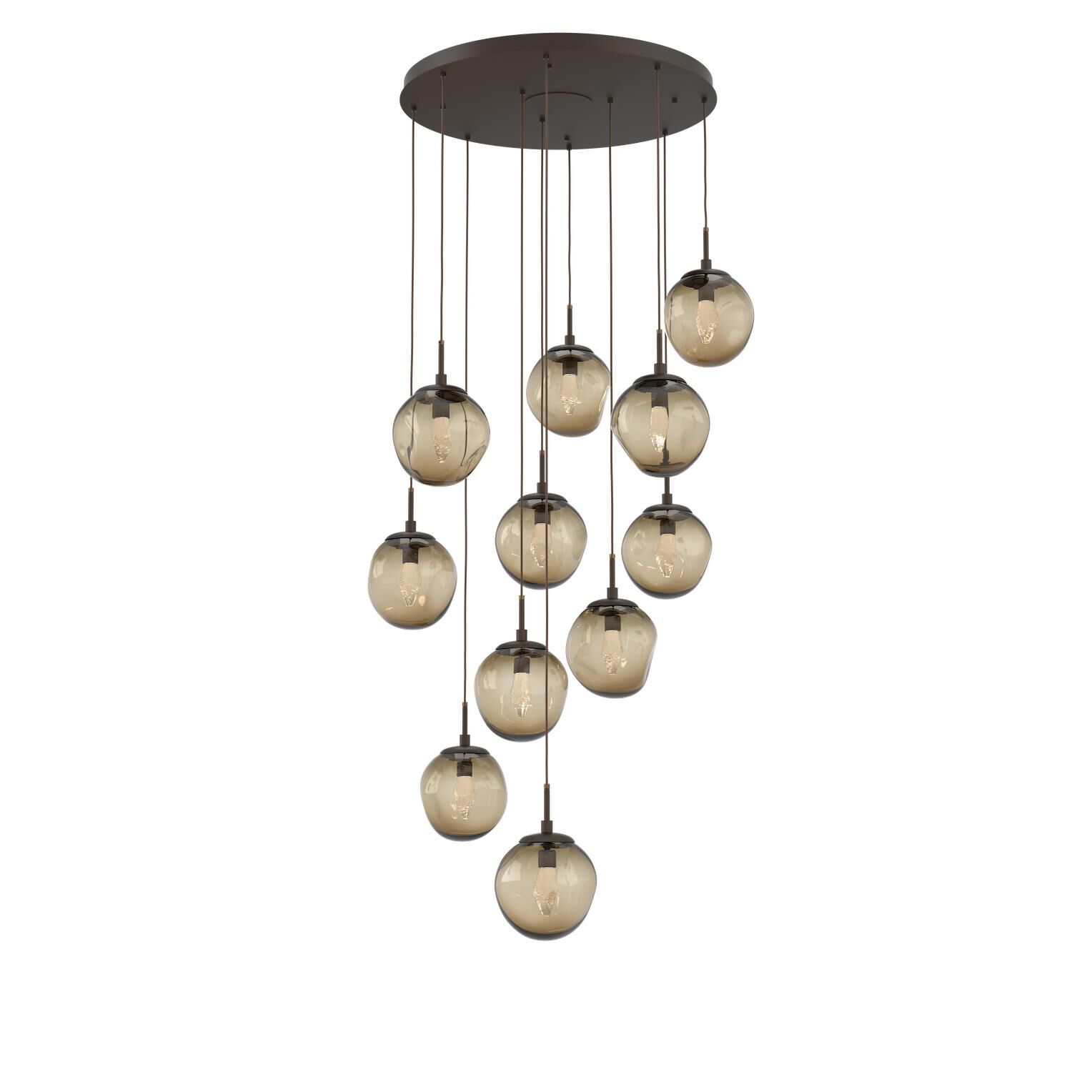 Shown in Flat Bronze finish and Geo Inner Bronze Outer glass