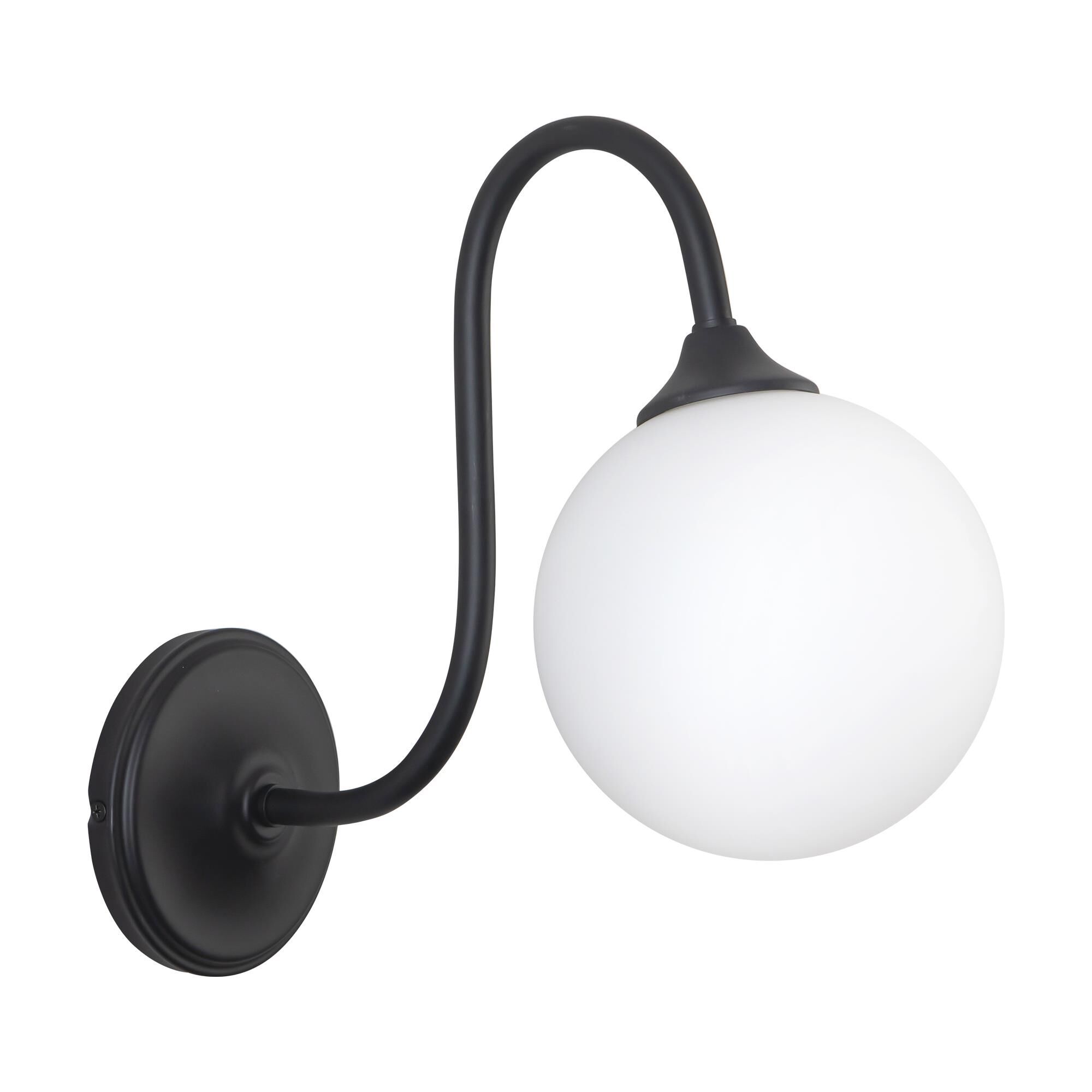 Shown in Matte Black finish and Matte Opal glass