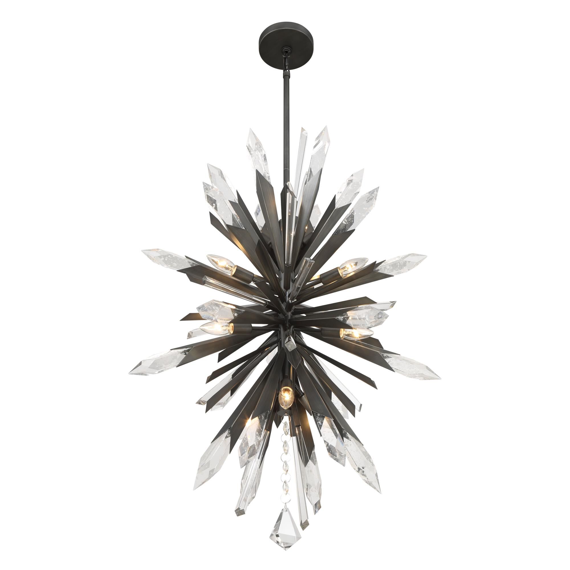 Shown with Clear Crystal & Faux Rock glass