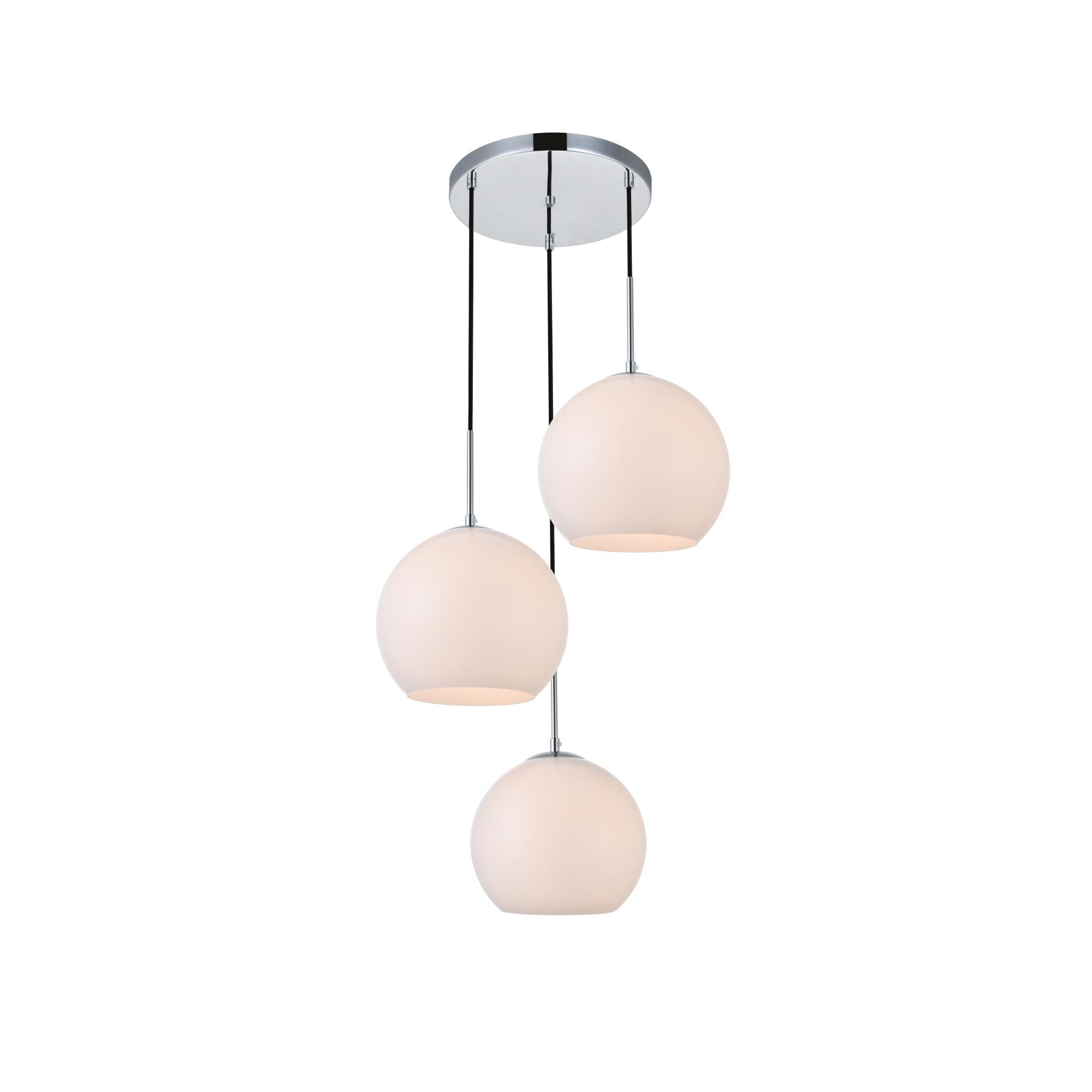 Baxter 20 Inch Multi Light Pendant by Elegant Lighting