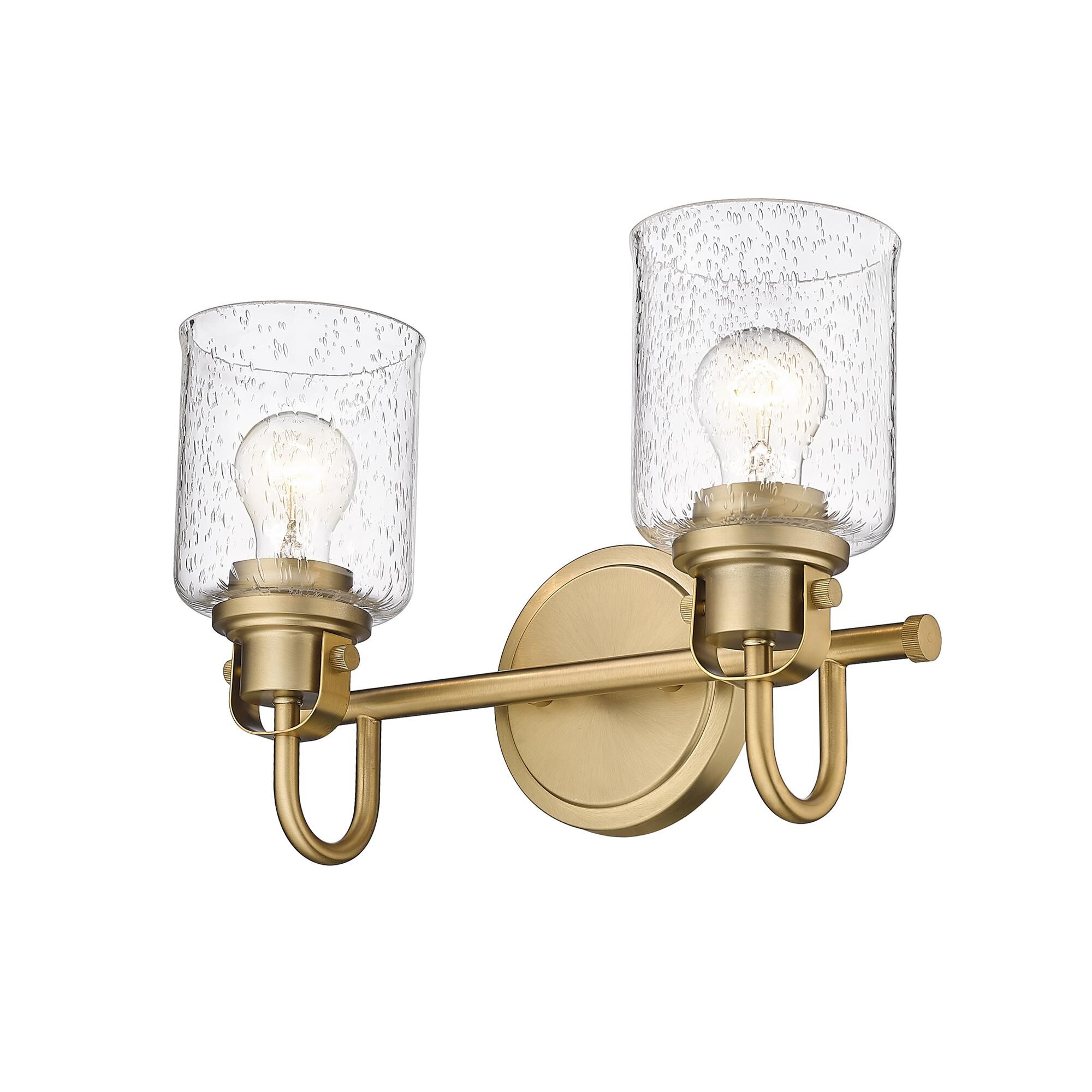 Shown in Heirloom Gold finish and Glass shade