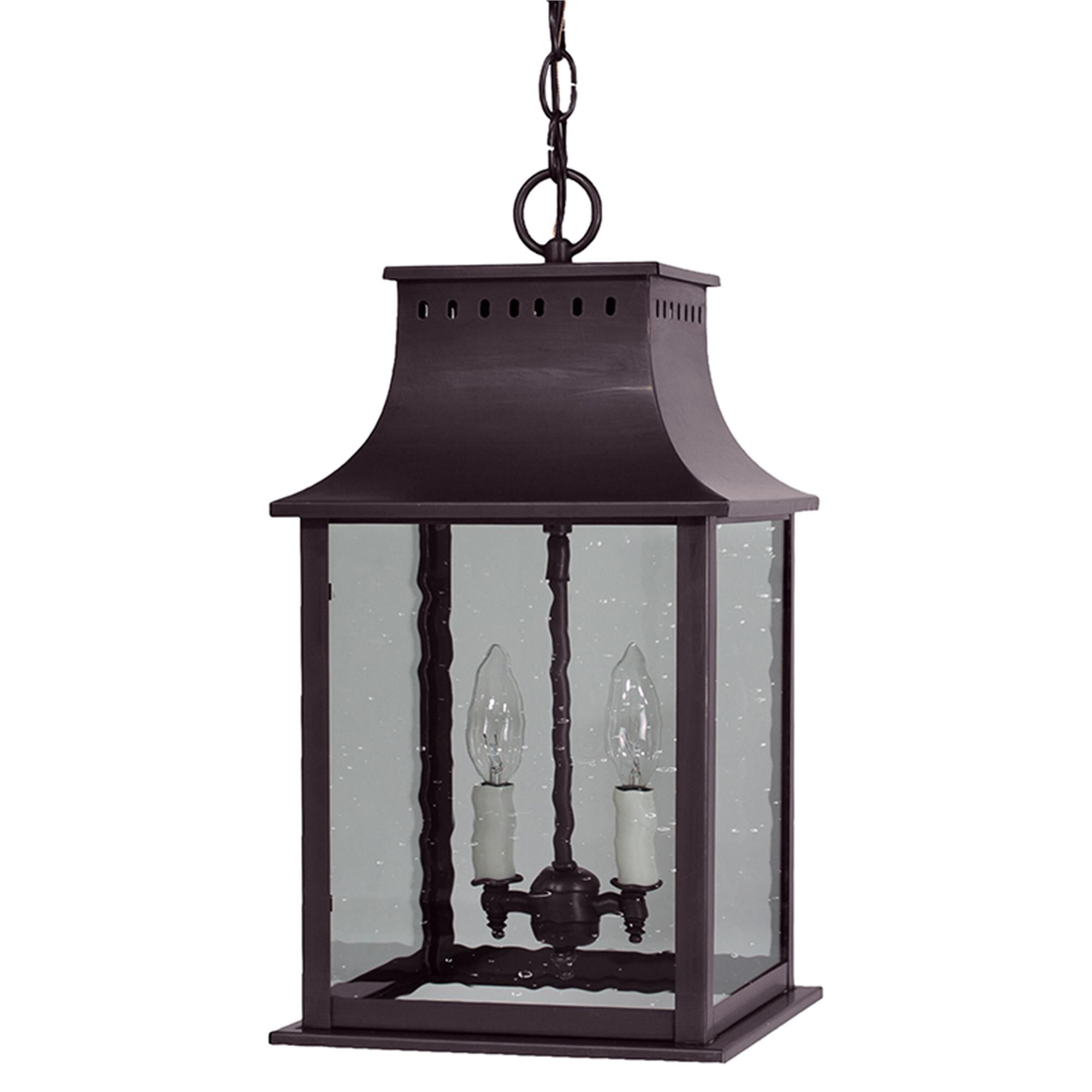 Rockland 18 Inch Tall 2 Light Outdoor Hanging Lantern by Northeast Lantern