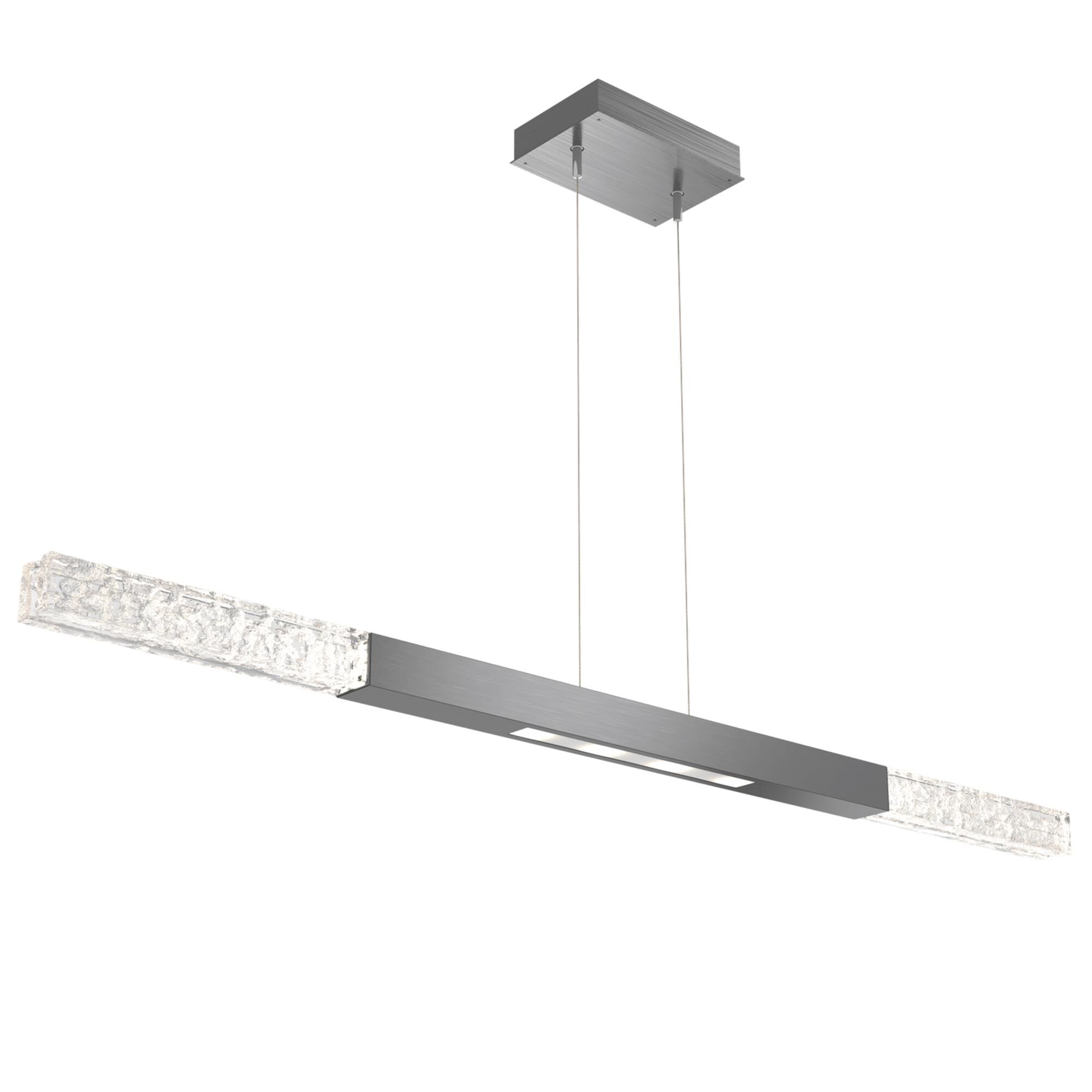 Shown in Gunmetal finish and Clear Textured glass