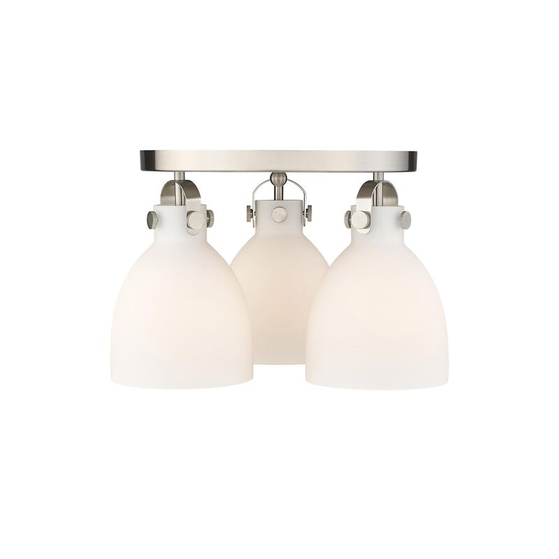 Bruno Marashlian Newton Bell 19 Inch 3 Light Flush Mount by Innovations Lighting