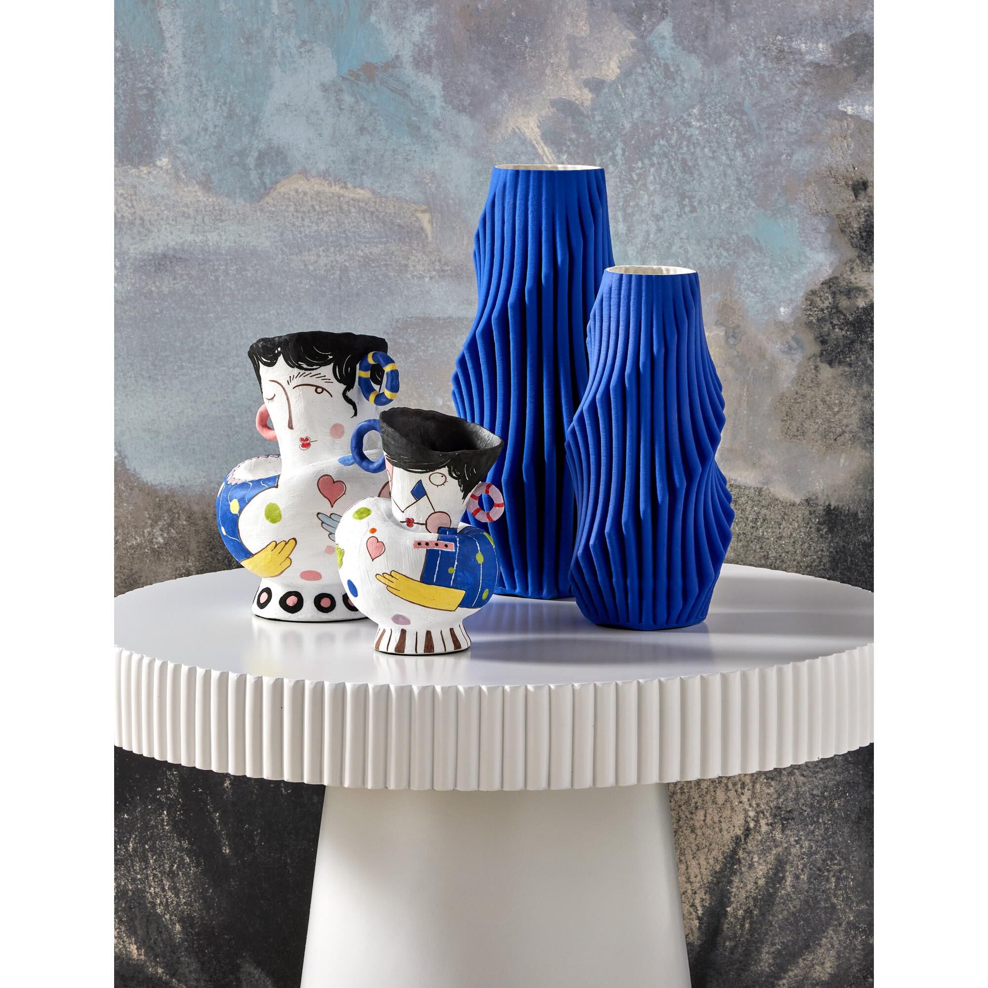 Blue Vase-Urn by Currey and Company