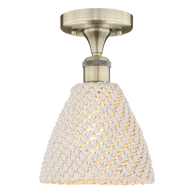 Bruno Marashlian Bristol Natural 8 Inch Semi Flush Mount by Innovations Lighting