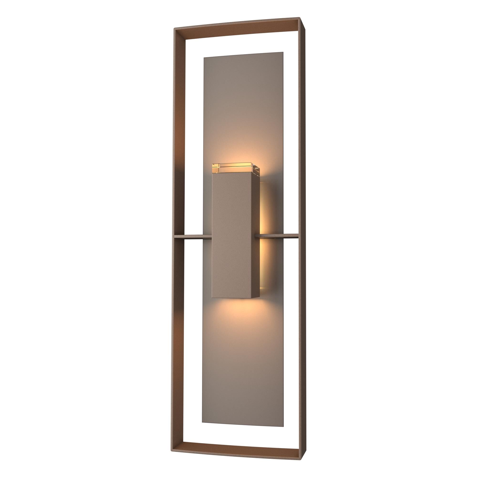 Shown in Coastal Bronze finish and Clear glass and Coastal Dark Smoke accent