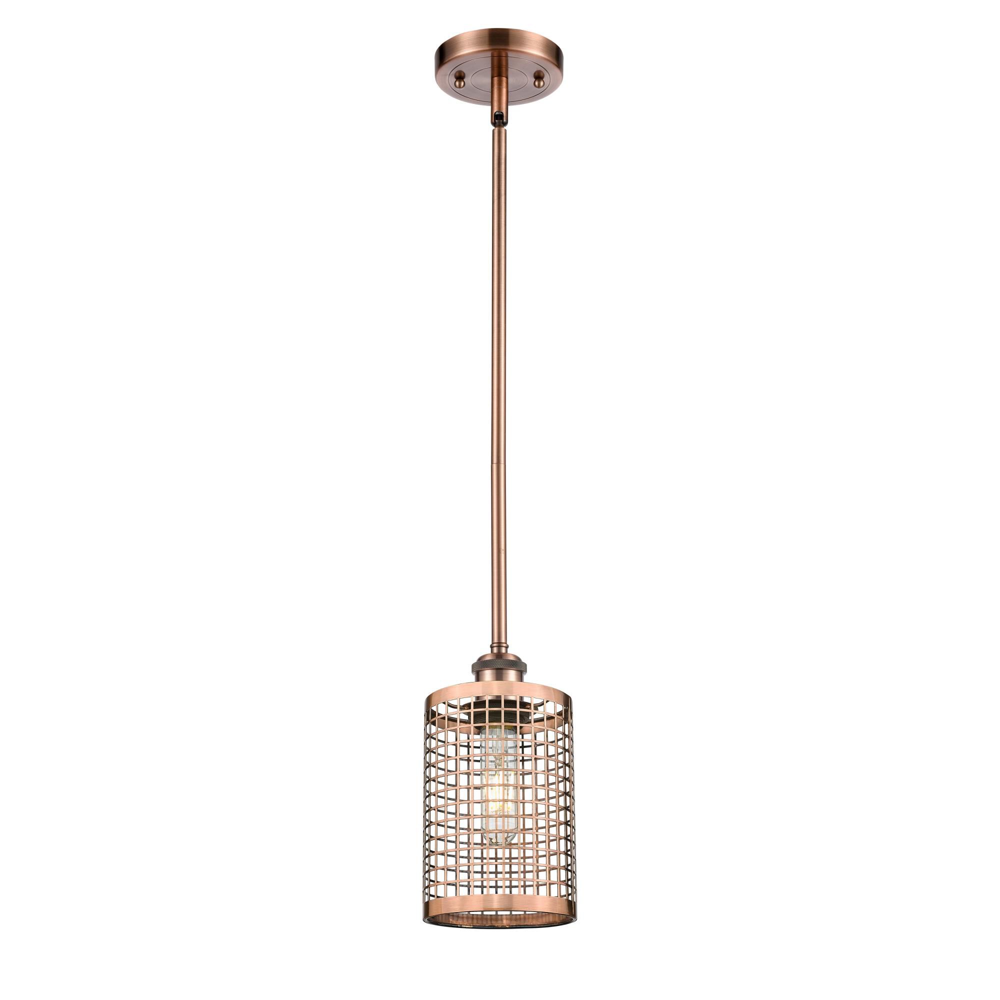 Shown in Antique Copper finish and Antique Copper shade