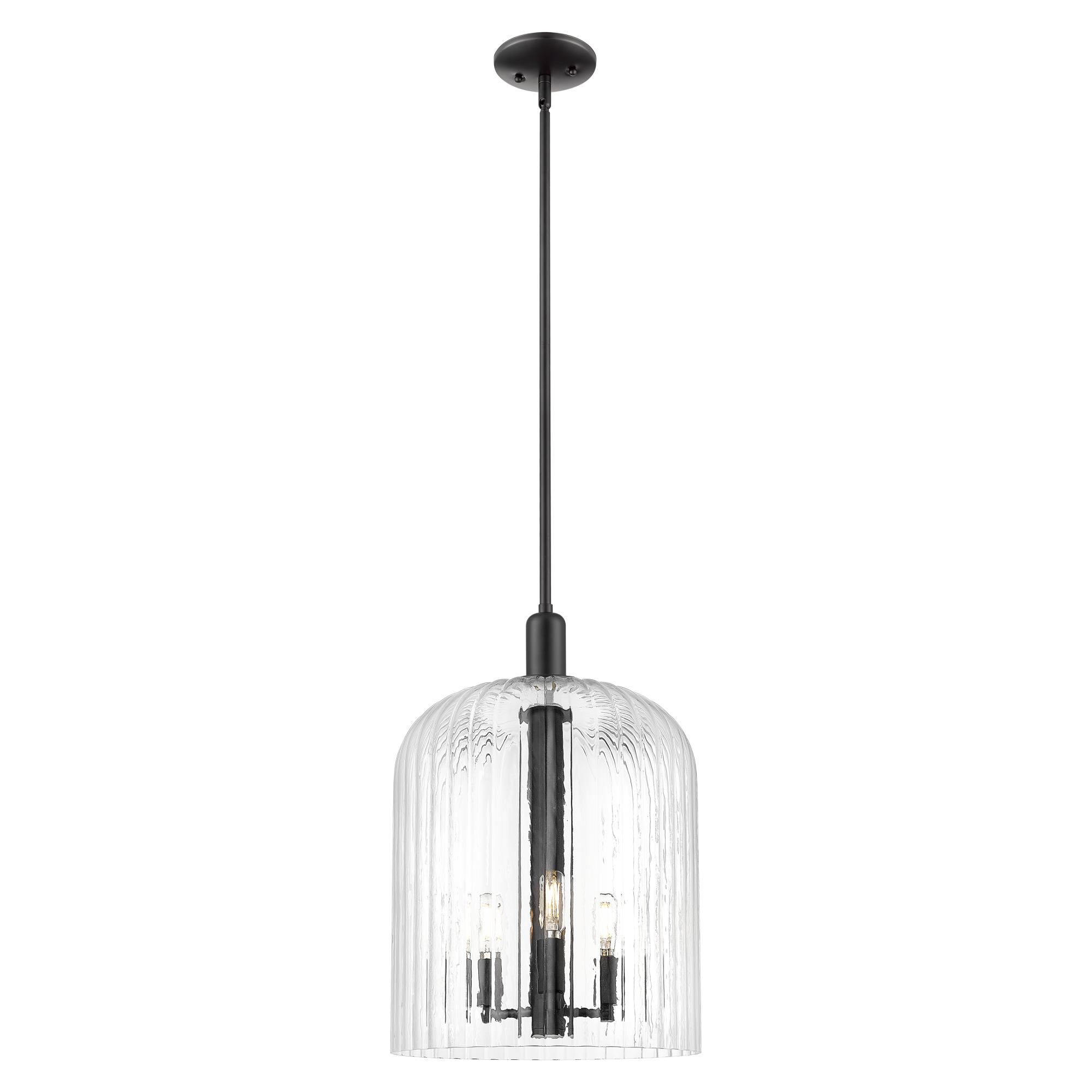 Shown in Matte Black finish and Clear glass