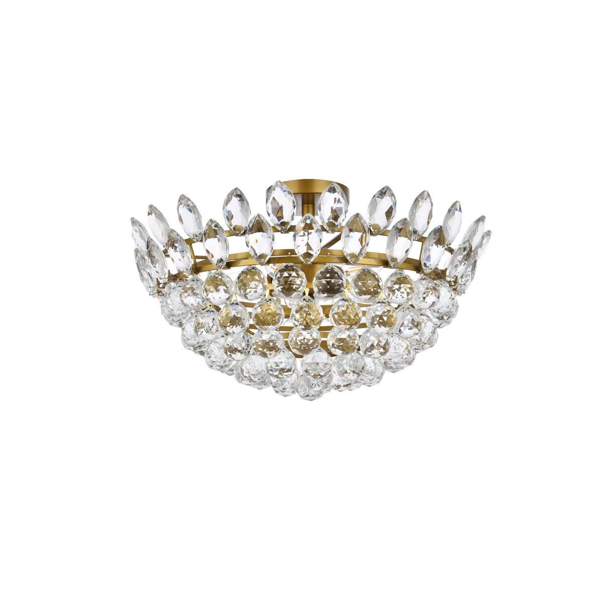 Emilia 20 Inch 5 Light Flush Mount by Elegant Lighting