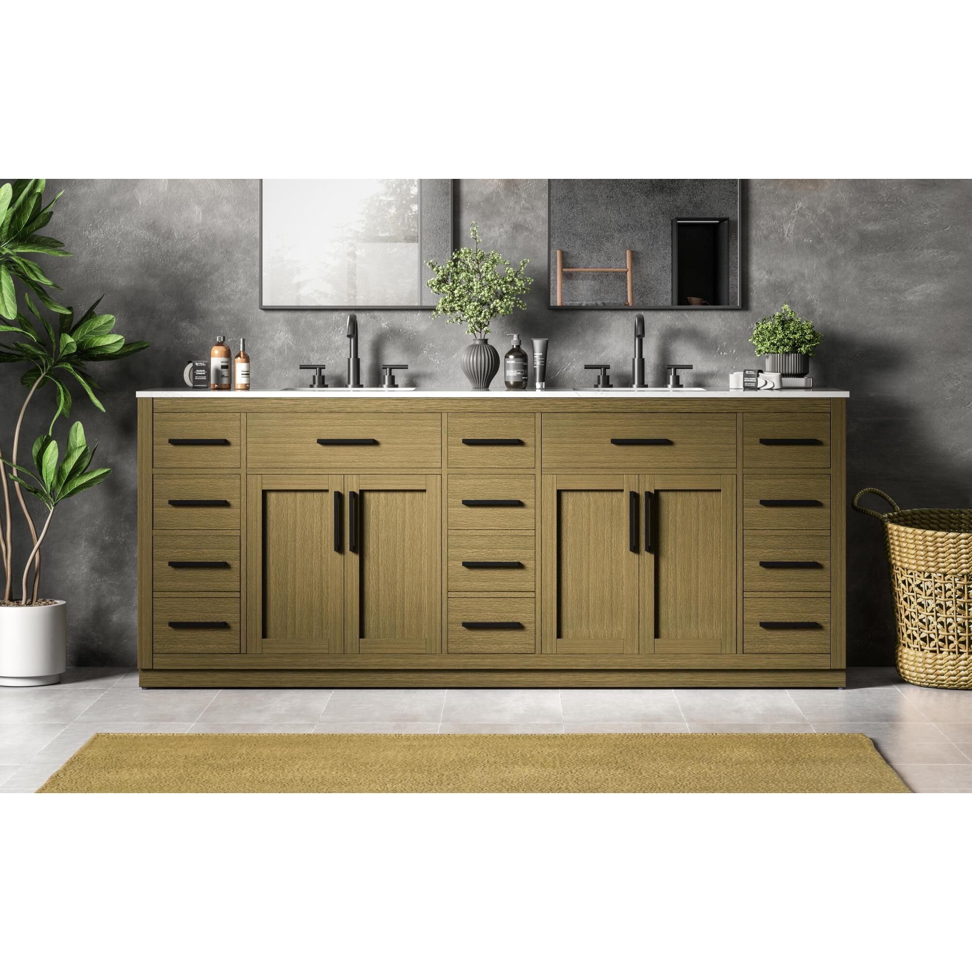 Alden 84 Inch Bath Vanity by Elegant Dcor