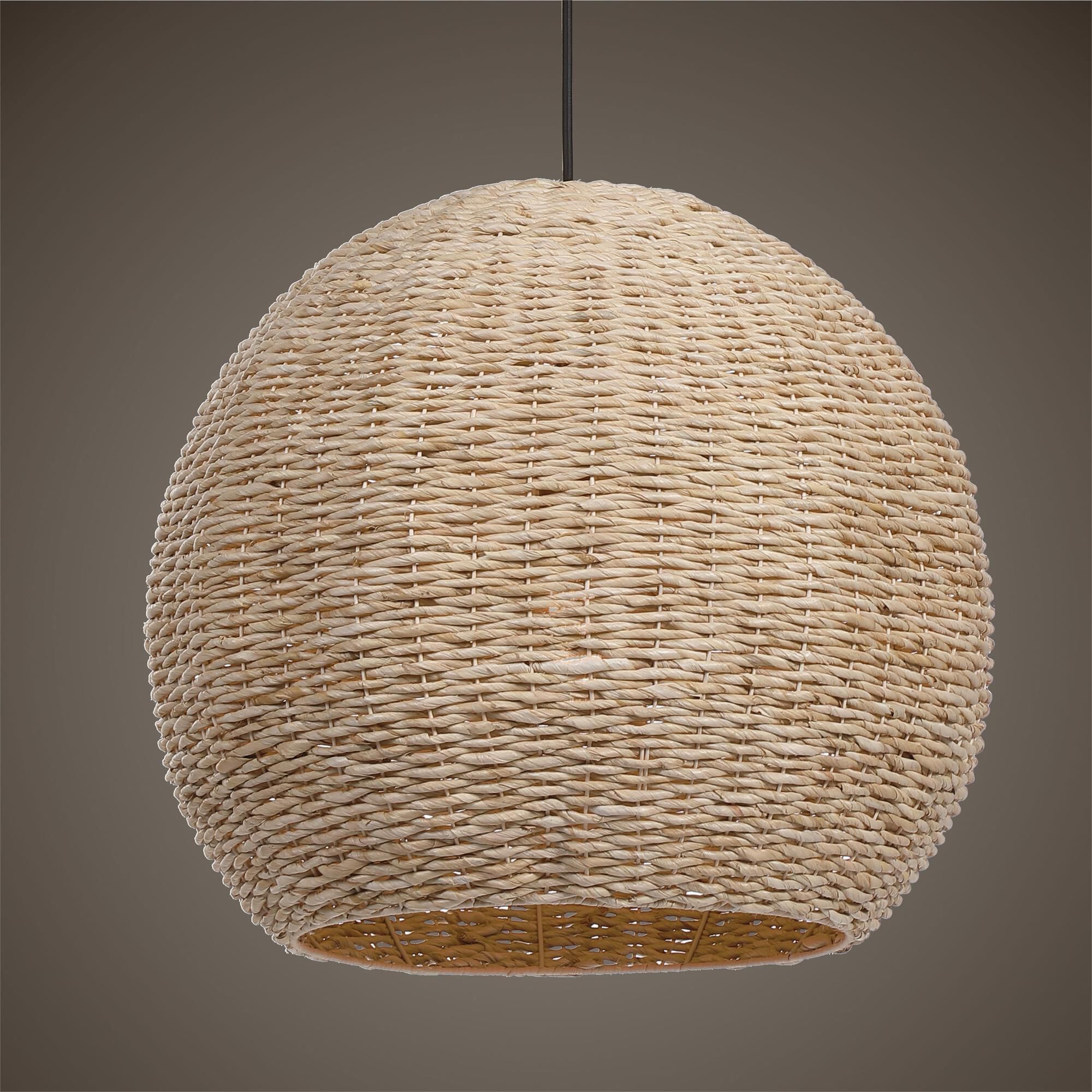 Uttermost Seagrass 24 Inch Large Pendant