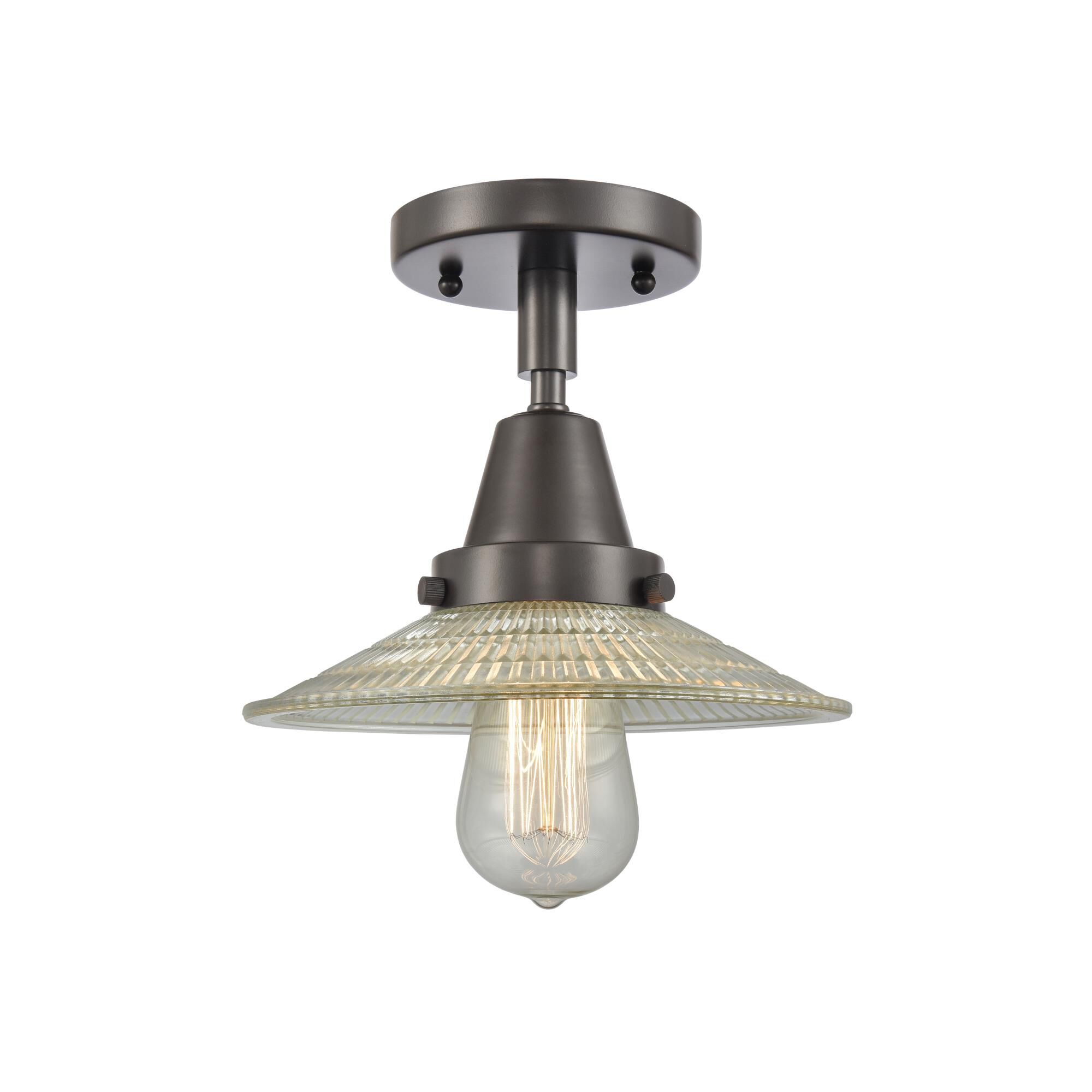 Bruno Marashlian Halophane 8 Inch 1 Light Flush Mount by Innovations Lighting