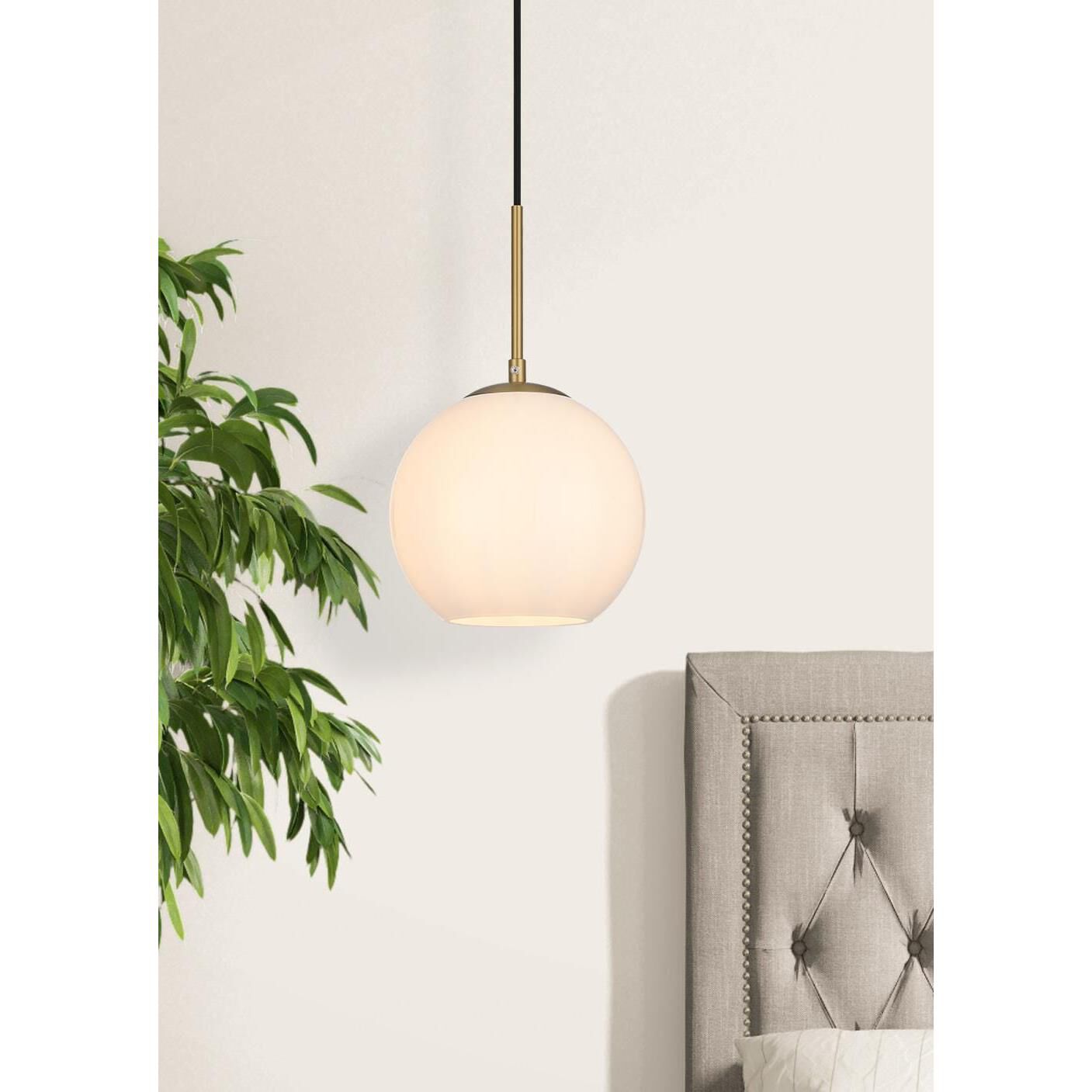 Shown in Satin Gold And Frosted White finish