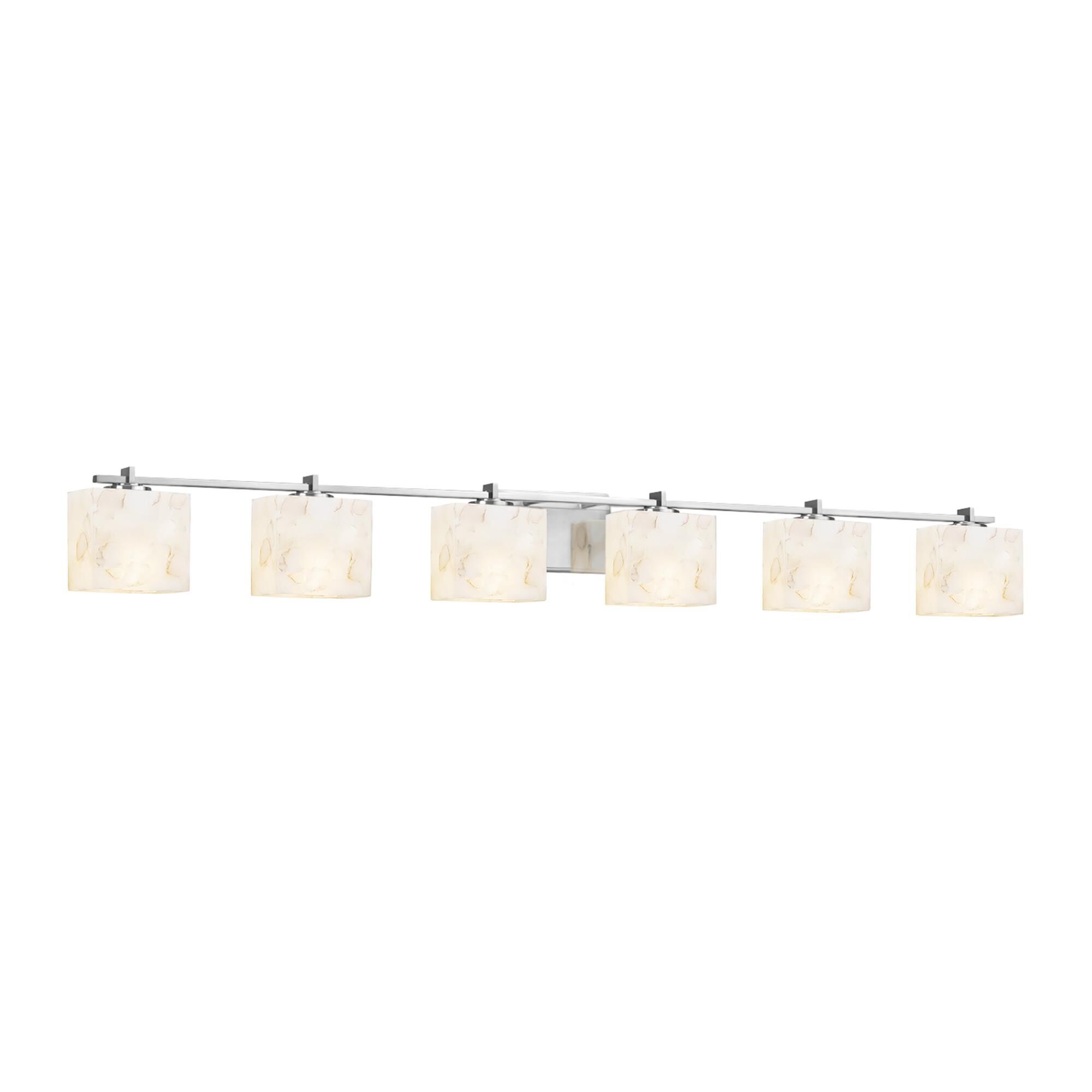 Alabaster Rocks! - Era 55 Inch 6 Light Bath Vanity Light by Justice Design Group