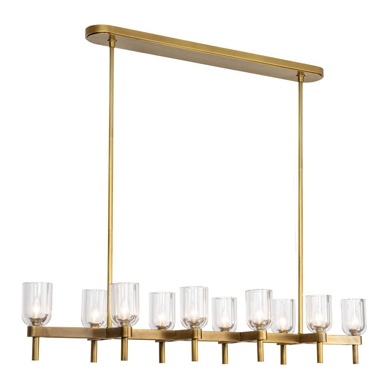 Elisa Carlucci Lucian Medium Linear Chandelier by Alora Lighting