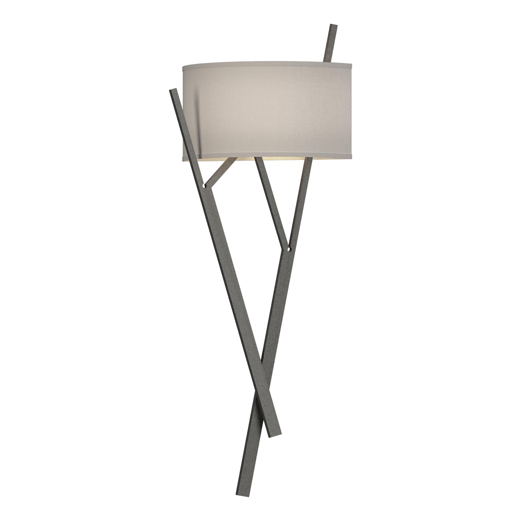 Shown in Natural Iron finish and Flax shade