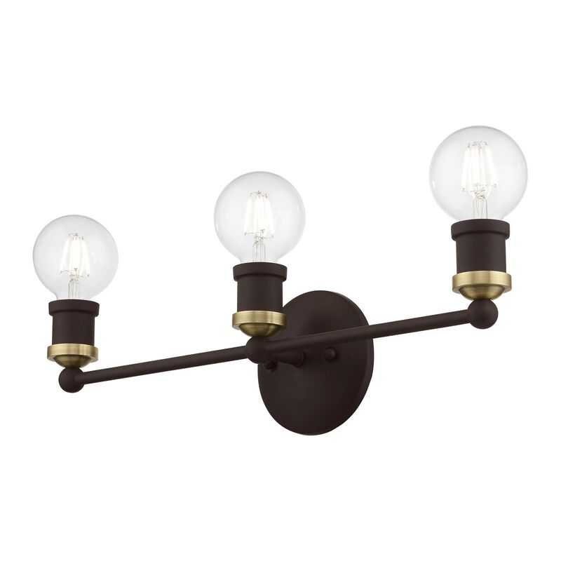 Lansdale 20 Inch 3 Light Bath Vanity Light by Livex Lighting