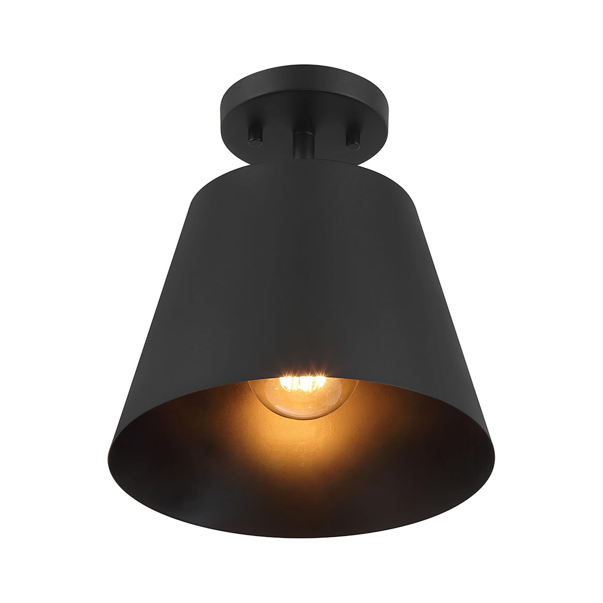 Shown in Matte Black finish and Metal shade