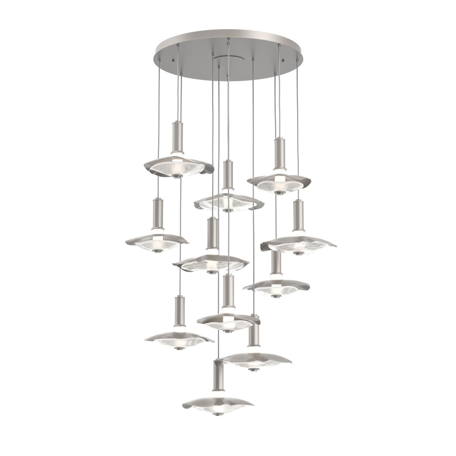 Shown in Beige Silver finish and Clear Granite accent