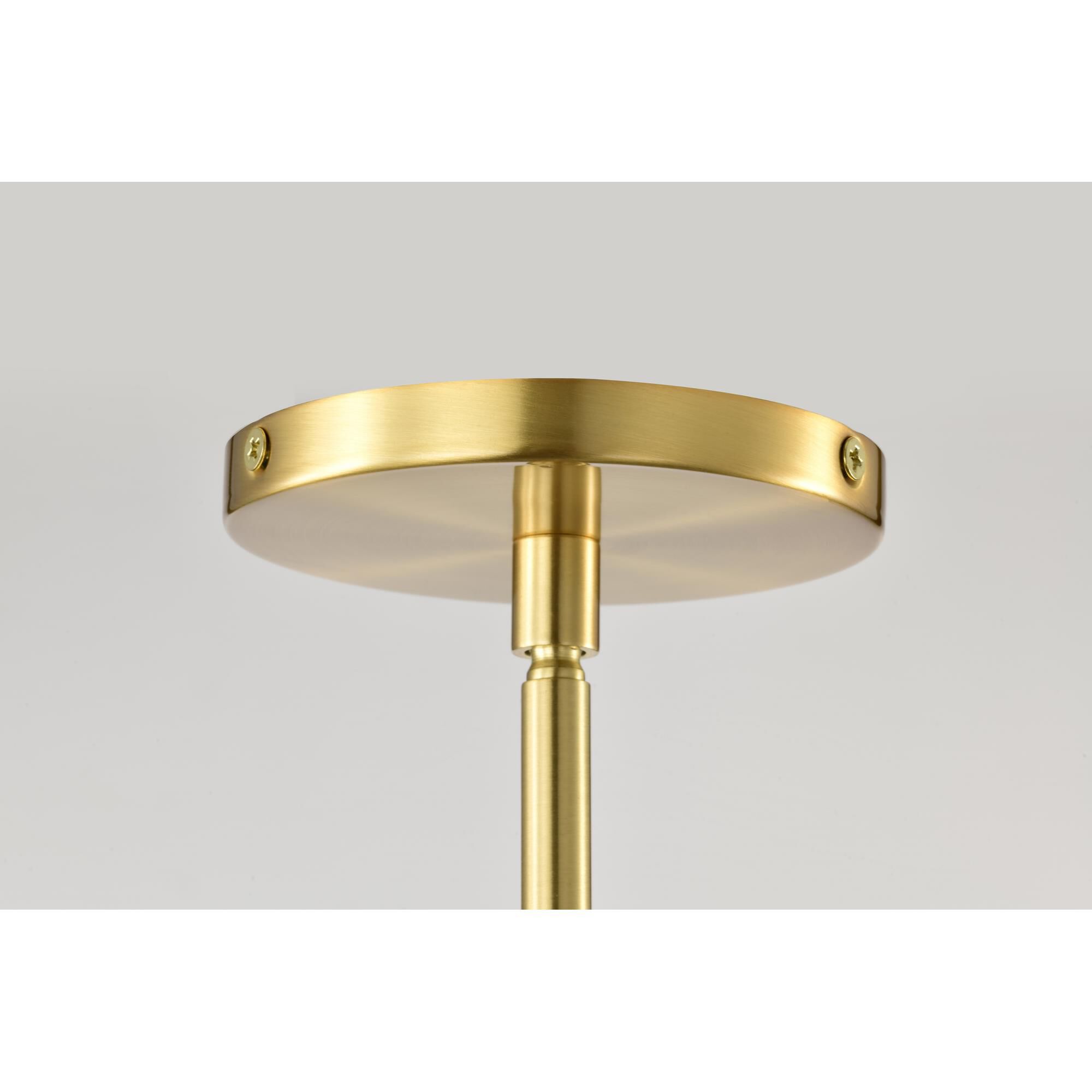 Shown in Brushed Brass finish and Clear K9 Bubble Crystal glass