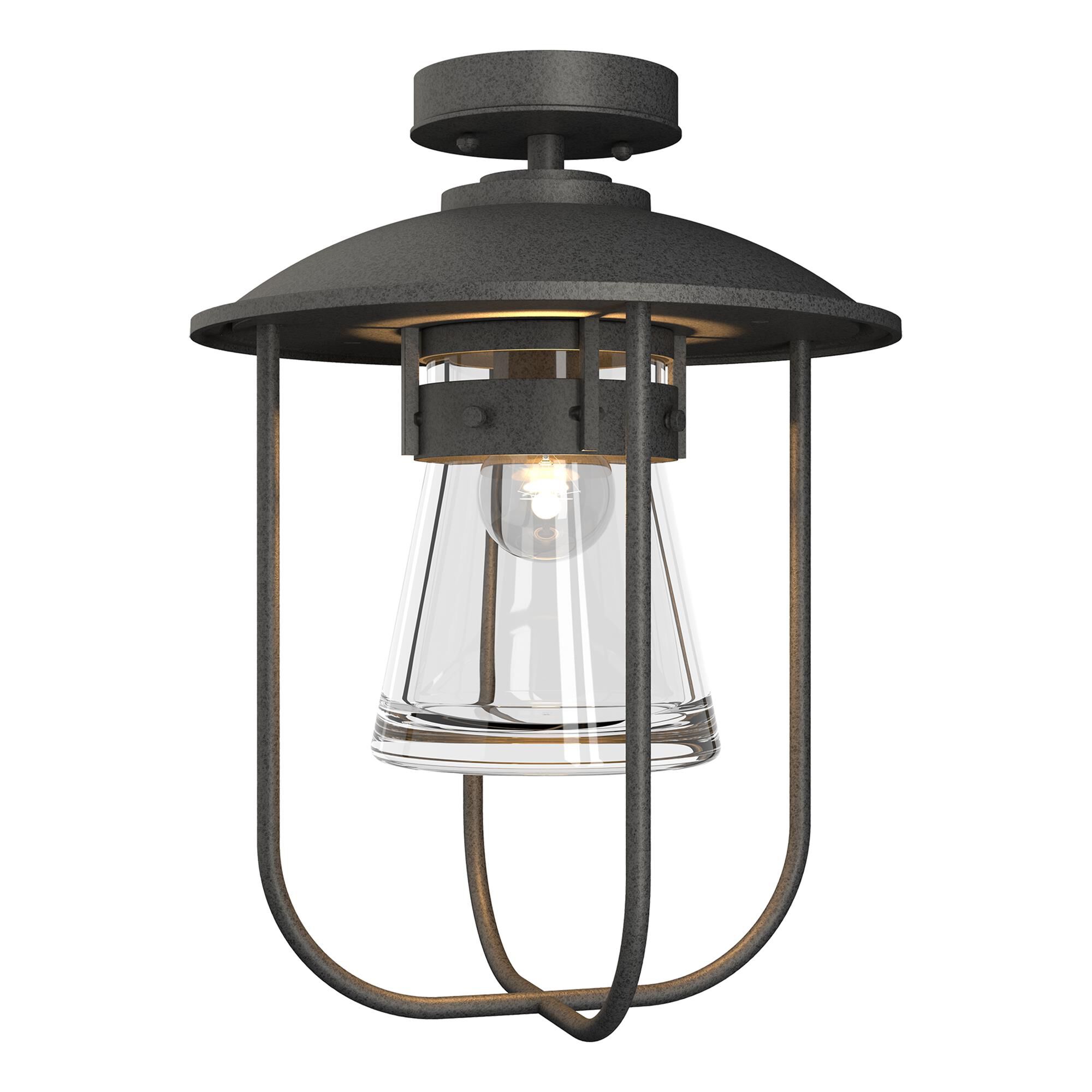 Shown in Natural Iron finish and Clear  glass